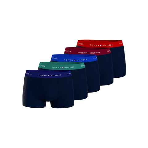 Tommy Hilfiger Underwear Trunk 5P TRUNK WB (Packung, 5-St., 5er-Pack) mit Tommy Hilfiger Logo-Elastikbund, Signature Kollektion