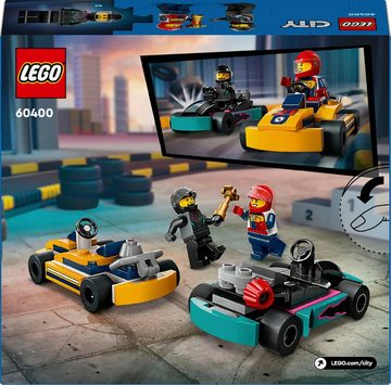 LEGO® Konstruktionsspielsteine Go-Karts mit Rennfahrern (60400), LEGO City, (99 St), Made in Europe