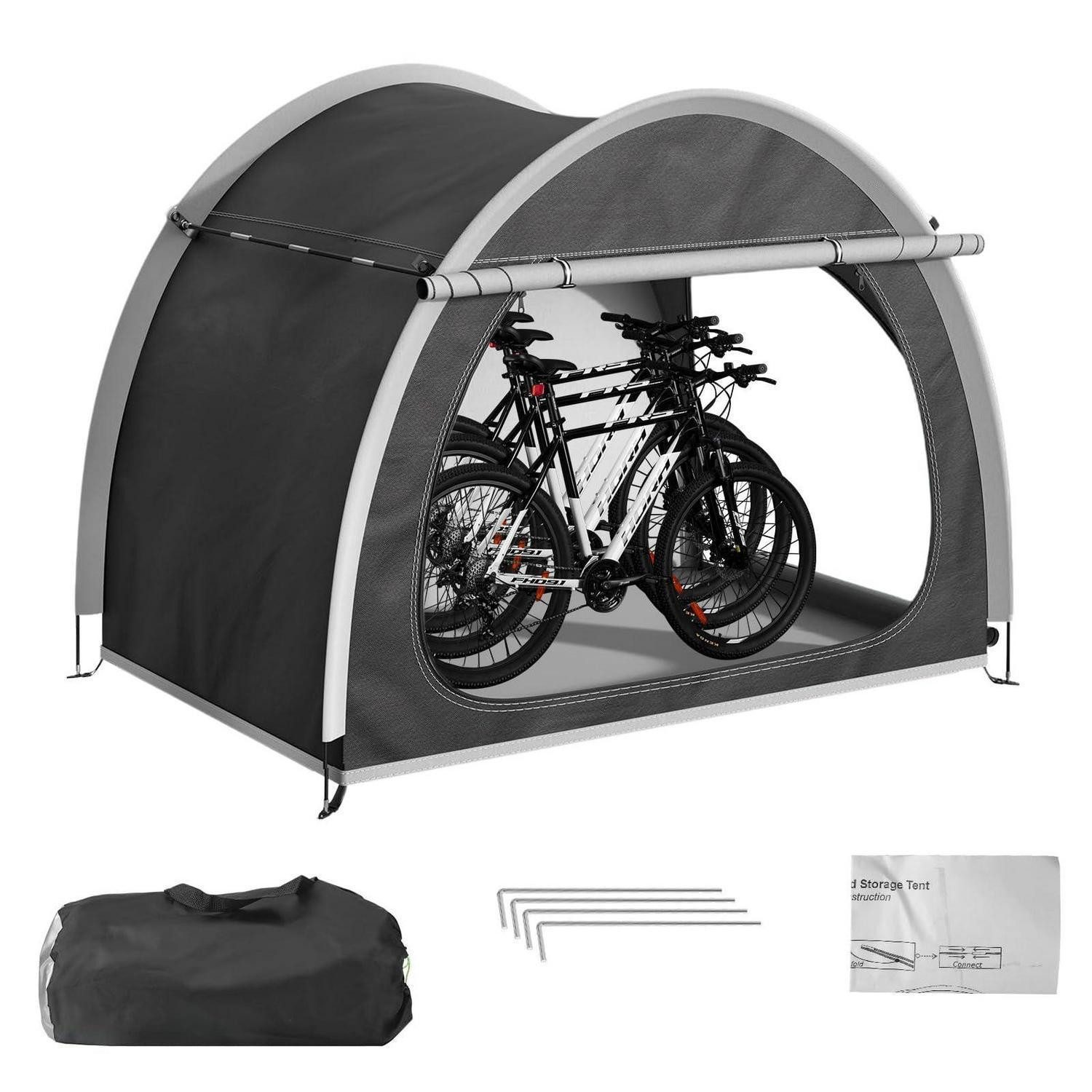 LuxusKollektion Carport-Geräteraum Fahrradgarage wetterfest 2-4 Räder, (1 St)