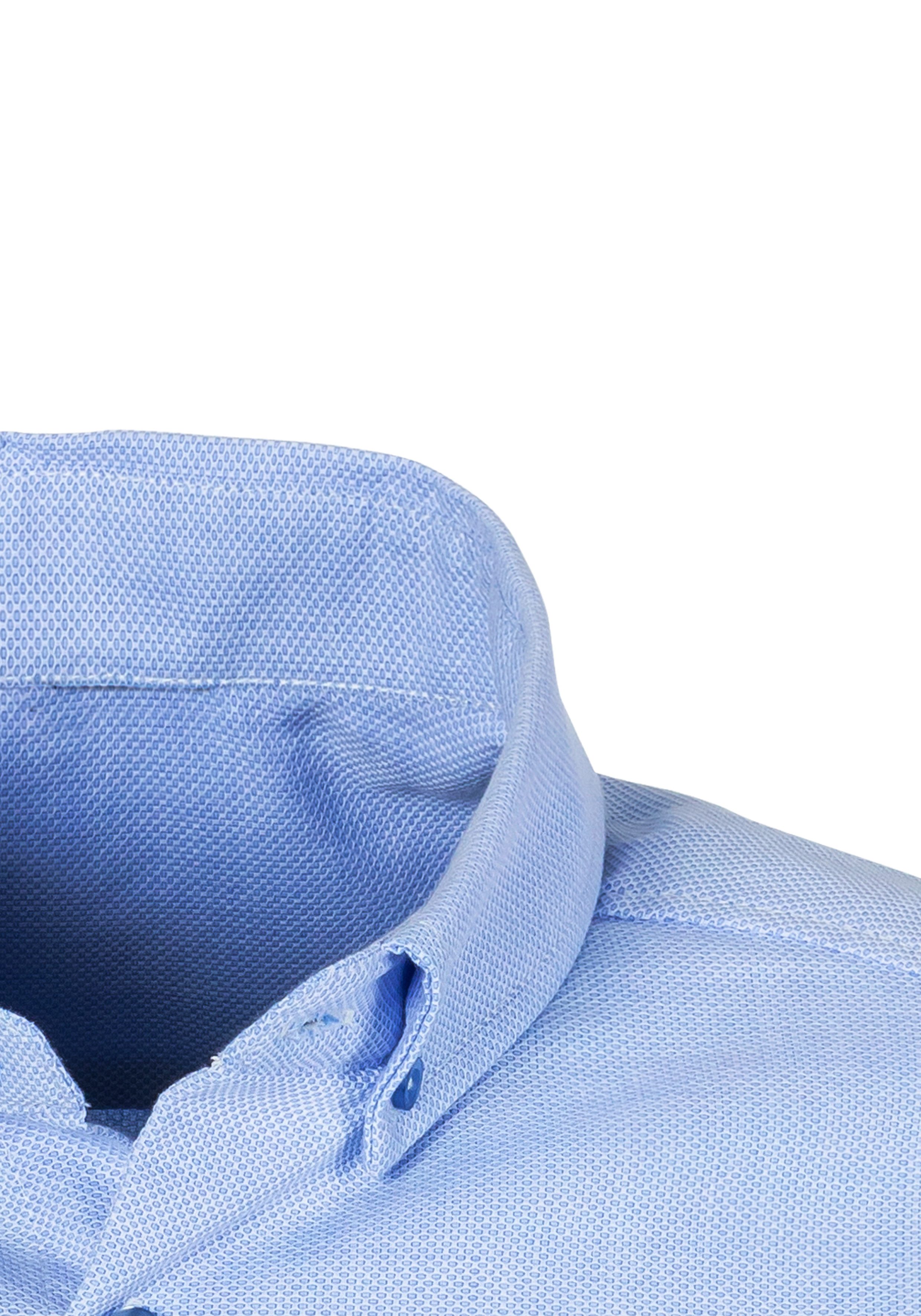 H.I.S Kurzarmhemd mit Button-down-Kragen in hochwertiger Struktur Optik, Regular Fit – Bild 5 von 5
