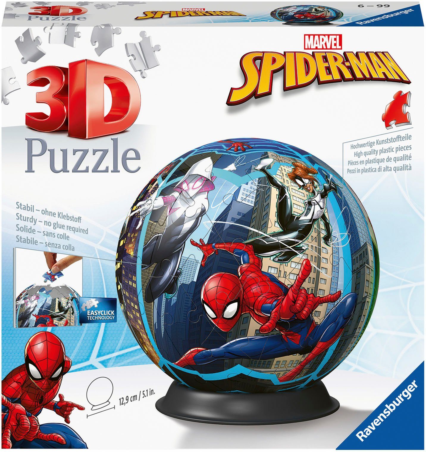 Ravensburger 3D-Puzzle Spiderman, 73 Puzzleteile, Made in Europe günstig online kaufen