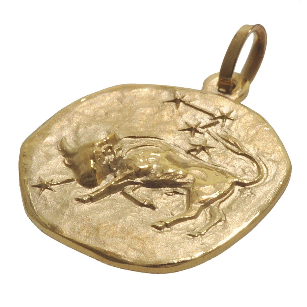 mm Runder trendor Stier Sternzeichen- Anhänger Gold 16 585