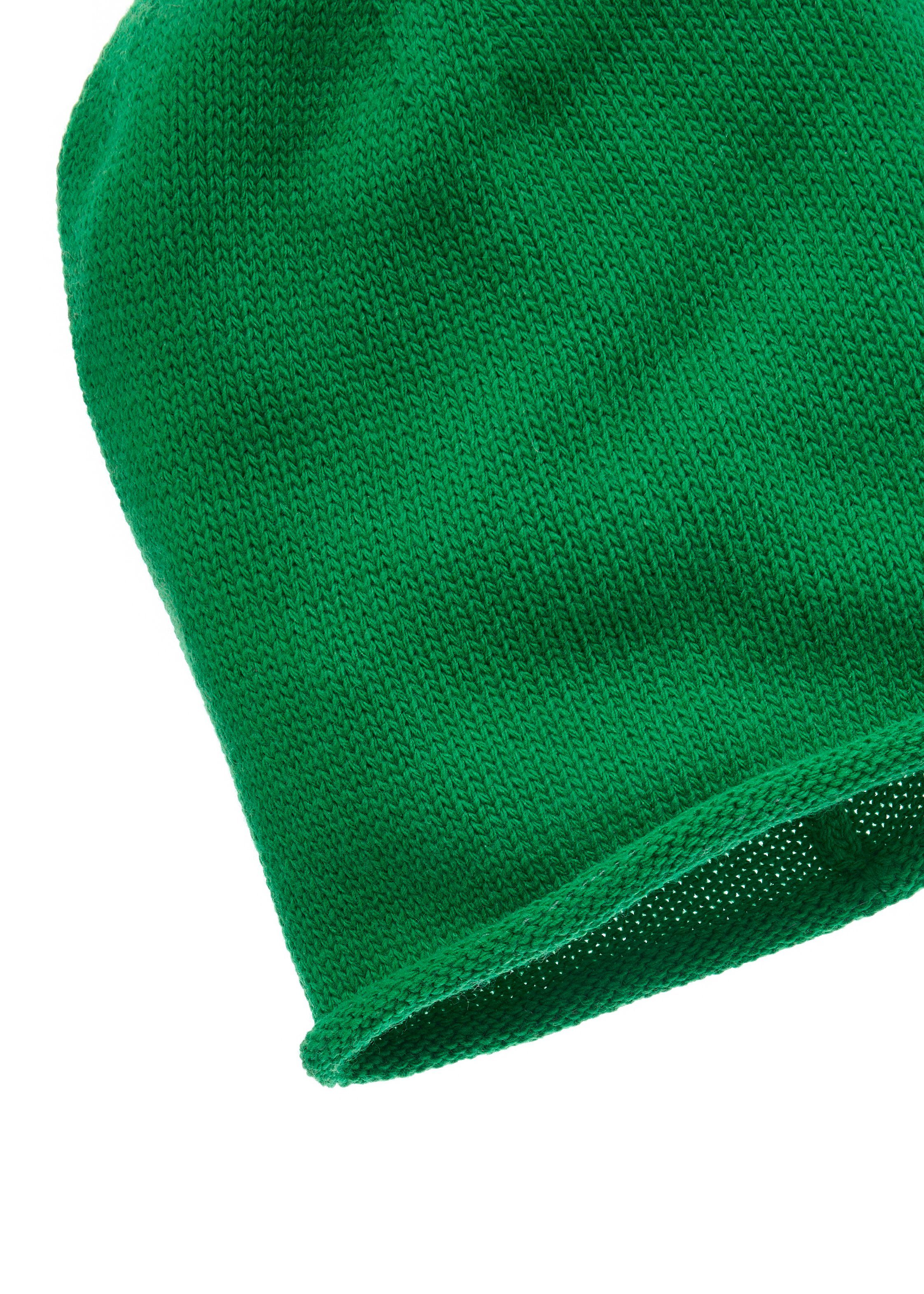 LASCANA Beanie Strickmütze Feinstrick mit Rollrand, günstig online kaufen