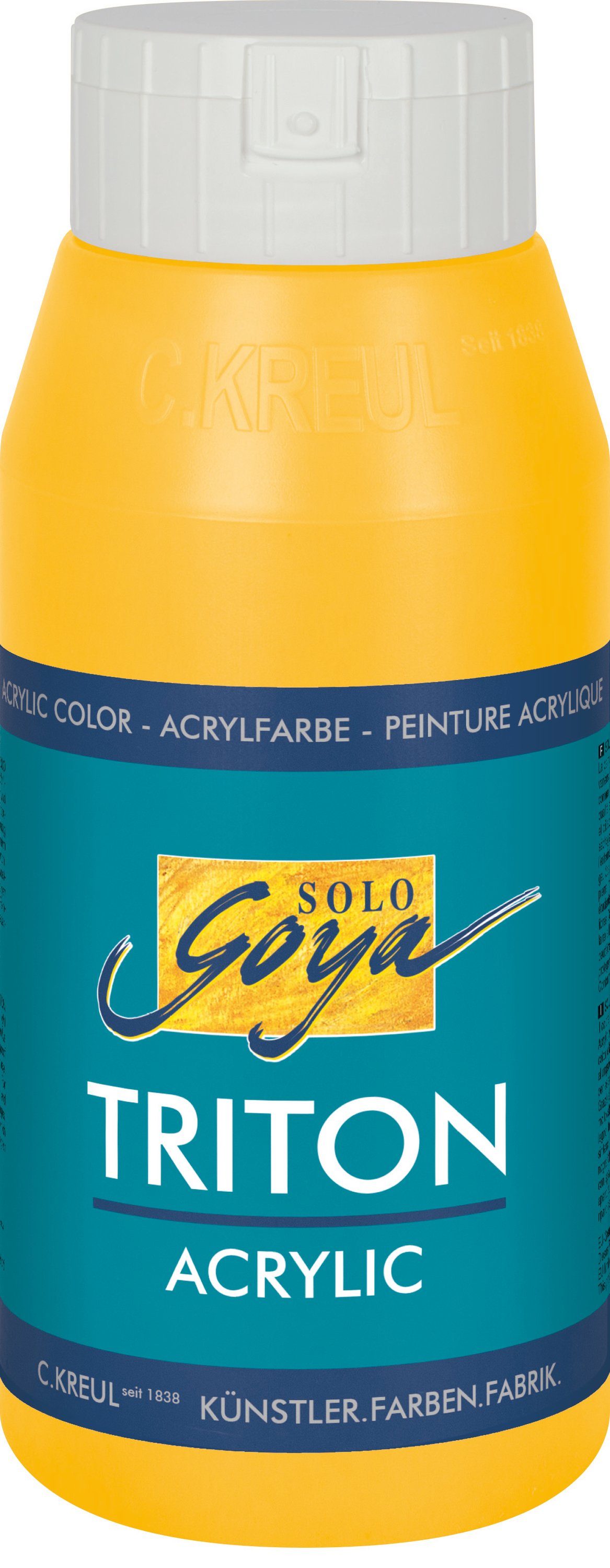 Kreul Acrylfarbe Solo Goya Triton Acrylic, 750 ml Maisgelb