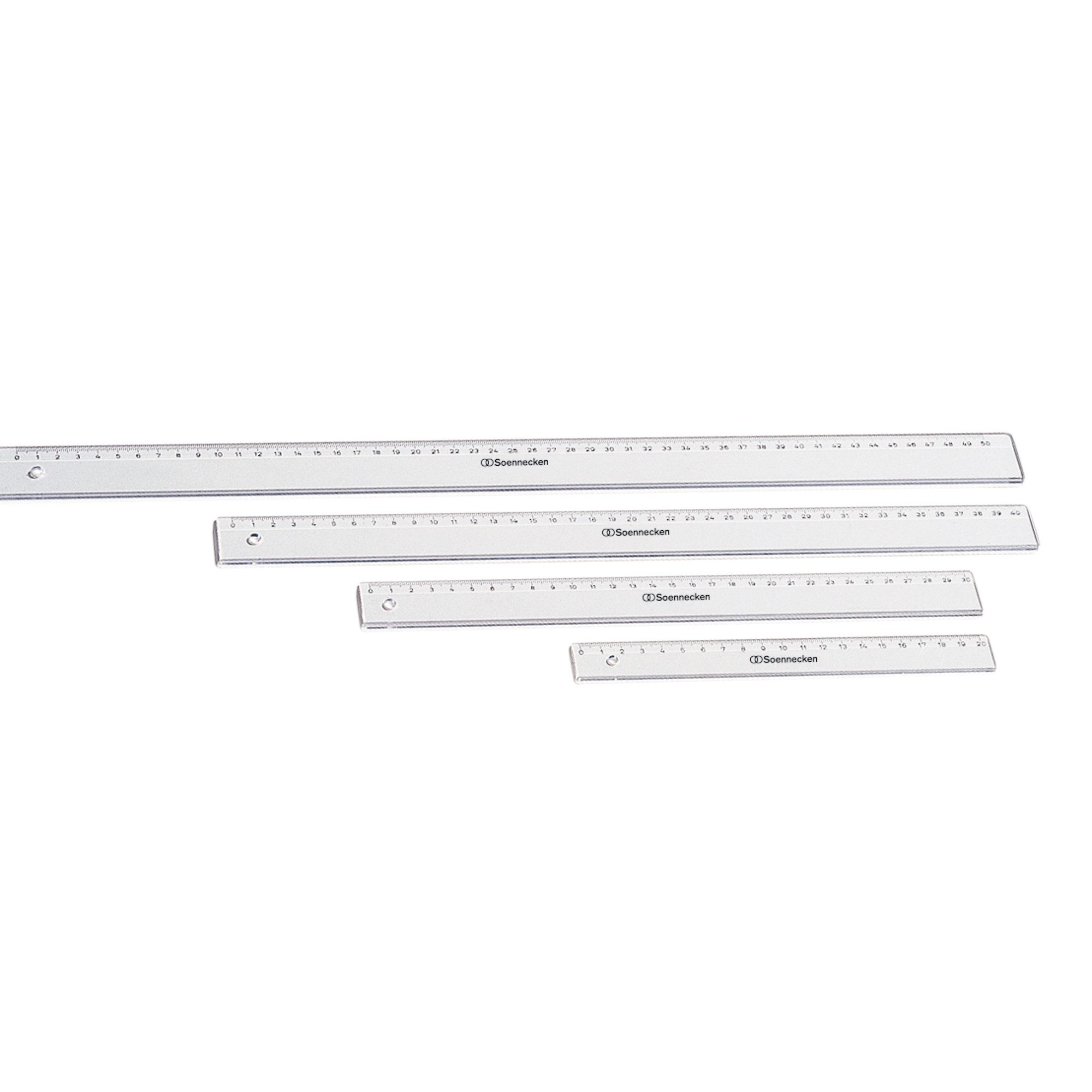 Soennecken Lineal Lineal 1821 30cm Polystyrol transparent – Bild 3 von 3