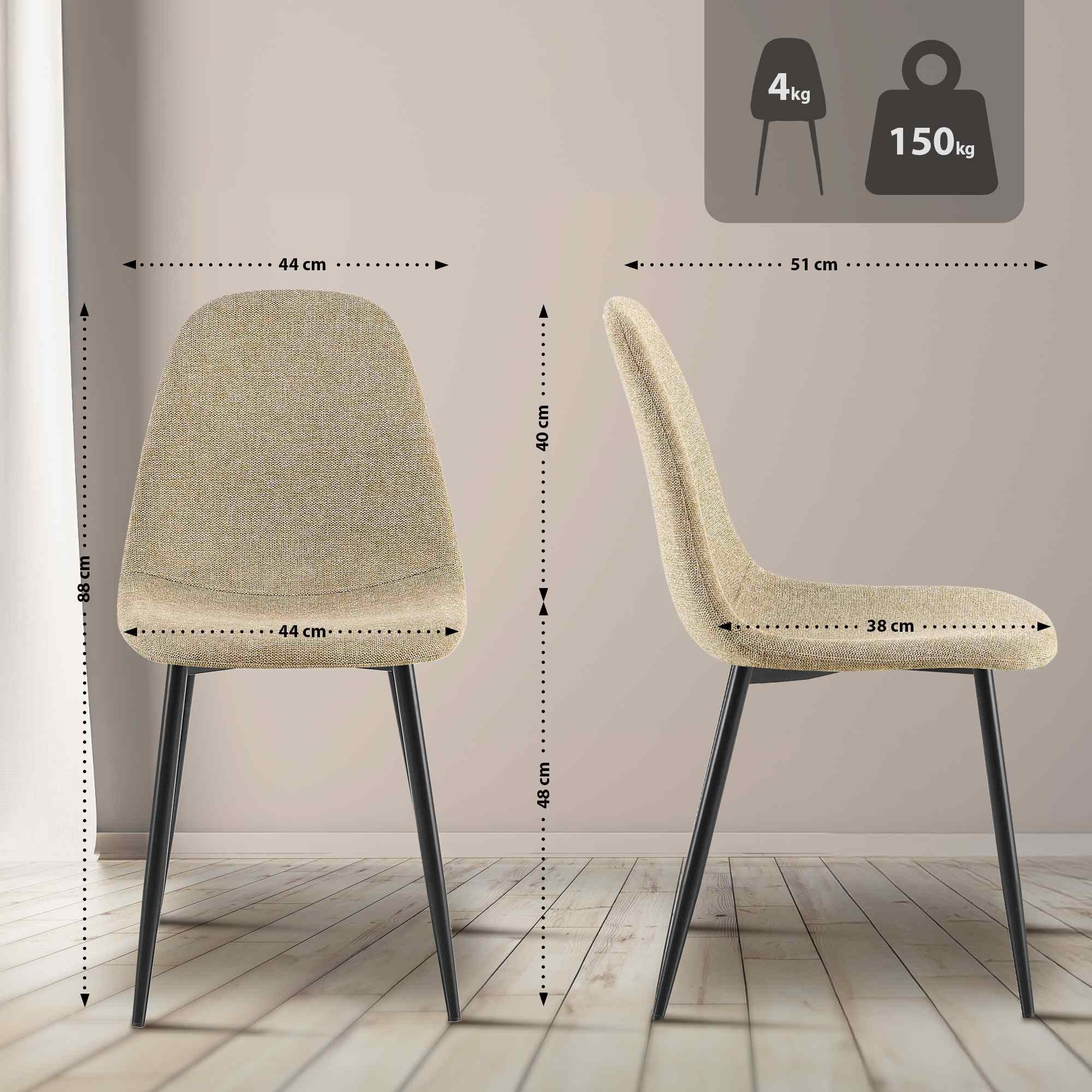 CLP Esszimmerstuhl Napier, mit Samt-, Stoff- oder Kunstlederbezug günstig online kaufen