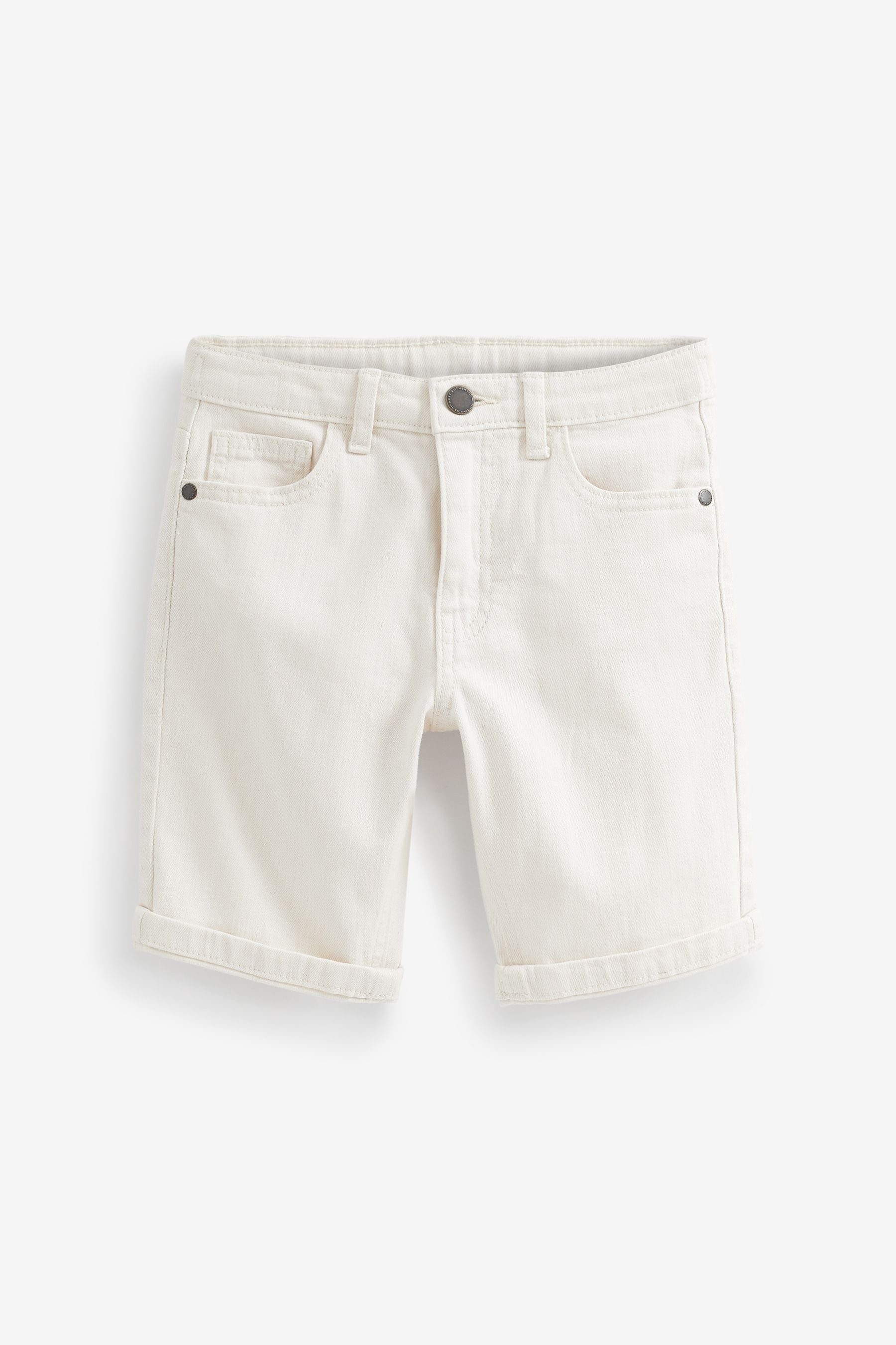 Jeansshorts Next (1-tlg) Ecru Cream Denim-Shorts