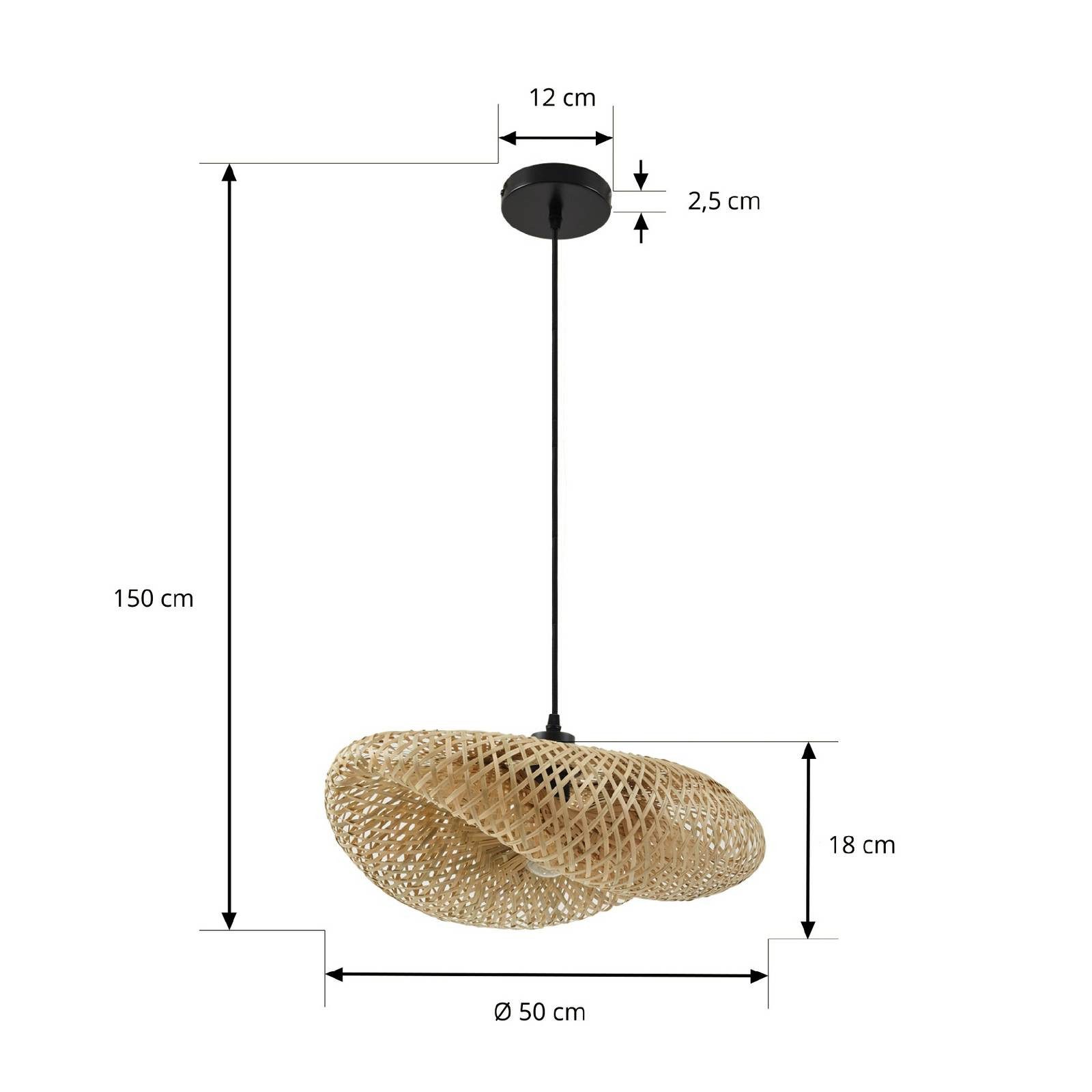 Lindby Hängeleuchte Eleane, IP20, 1 x 15 W LED