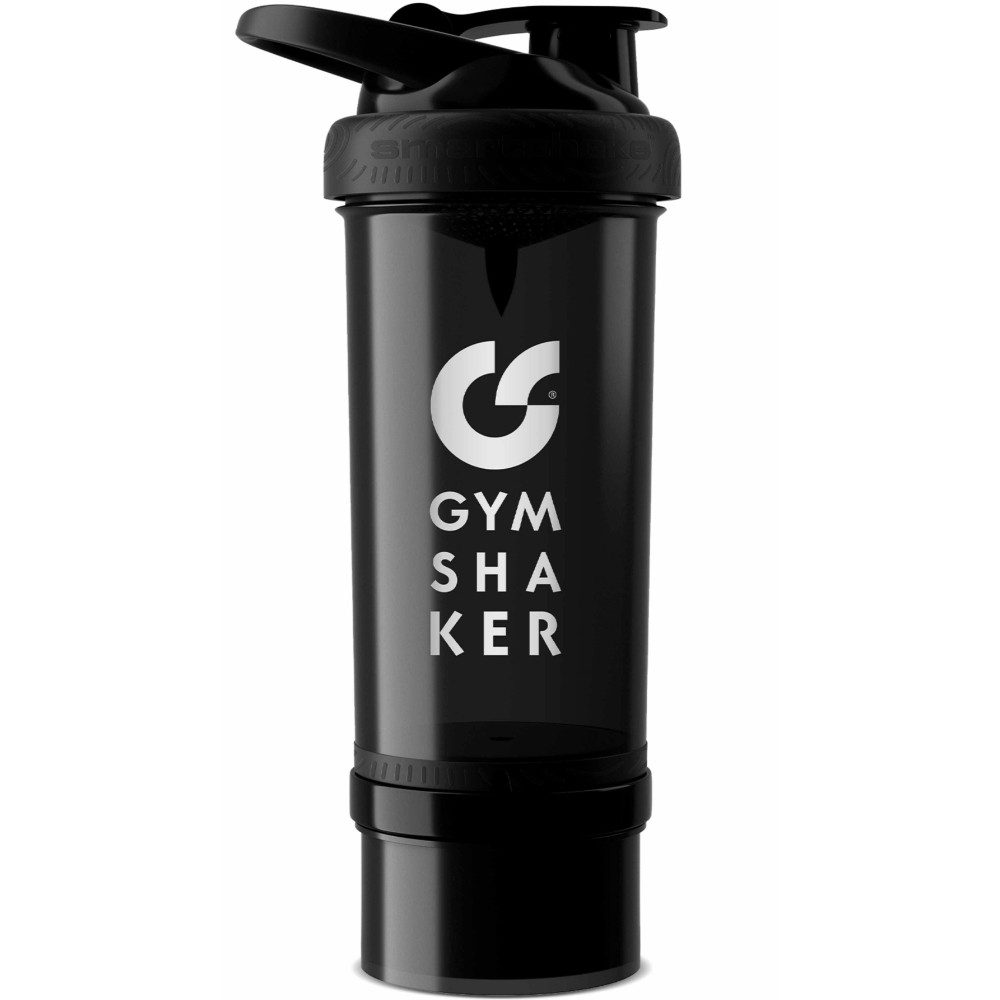 GYMSHAKER Protein Shaker mit Pulverfach - Trinkflasche für Fitness, Sport & Bodybuilding