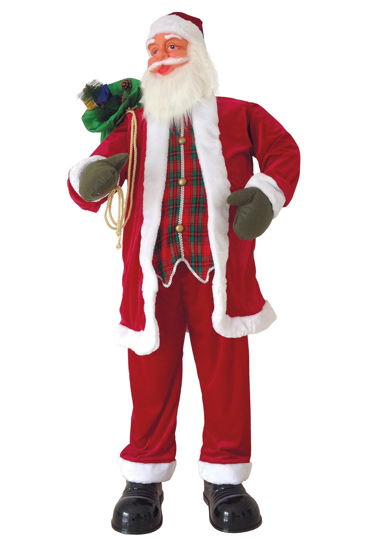 Dekoobjekt Dekofigur Weihnachtsmann - animiert mit Bewegung u