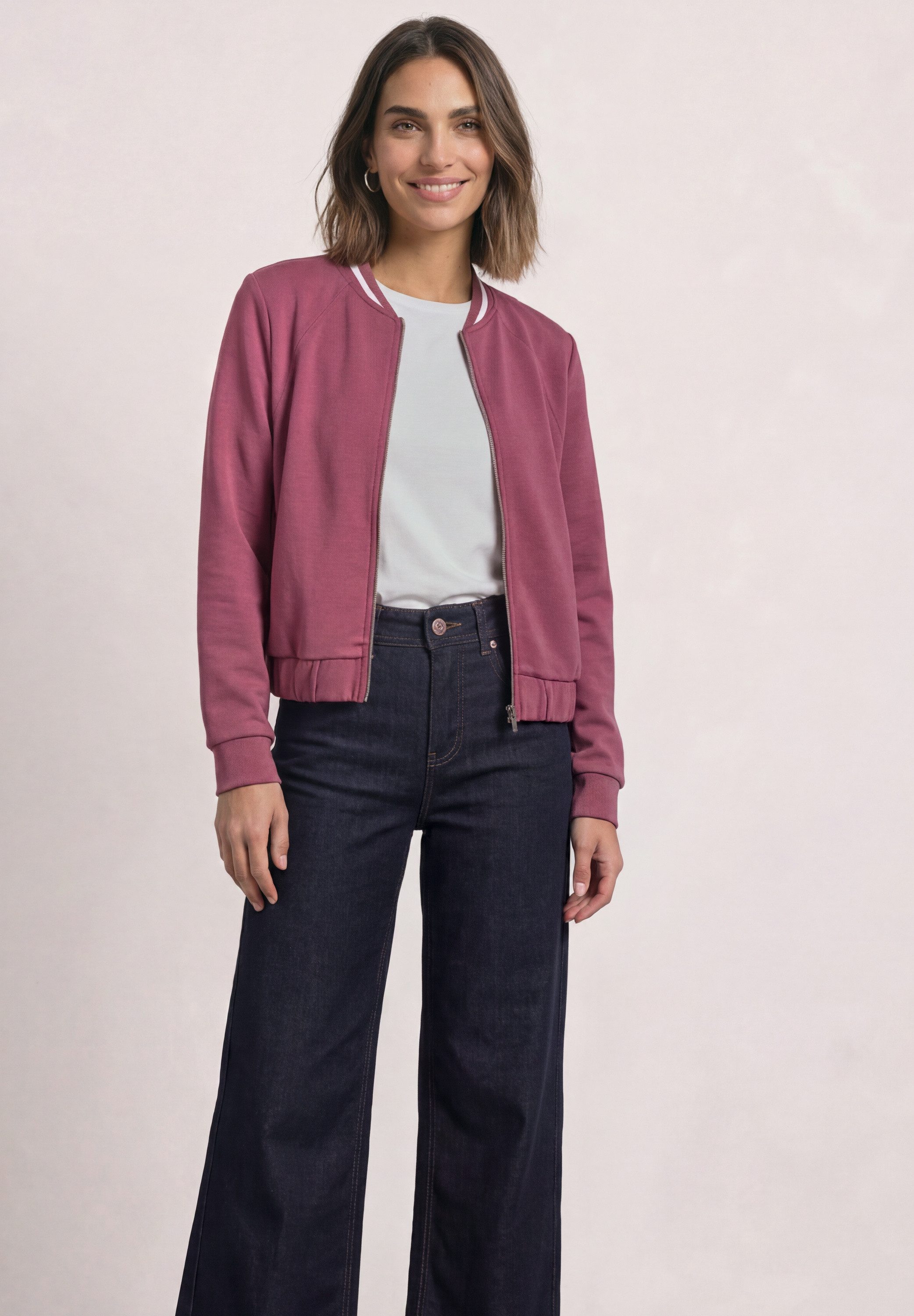 STREET ONE Cardigan mit Kontrastdetail