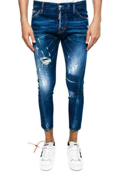 Dsquared2 5-Pocket-Jeans Dsquared² SEXY TWIST JEANS ICONIC RIPPED HOSE DENIM PANTS 5 POCKET TRO