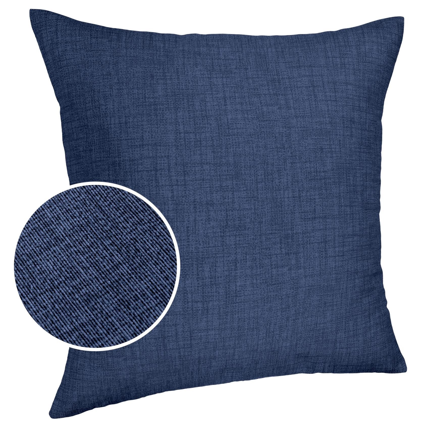 ANRO Декоративні подушки MrJack Подушкиbezug Leinenoptik Deko Подушки Uni, Sofakissen 40x40cm ohne Füllung Jeansblau