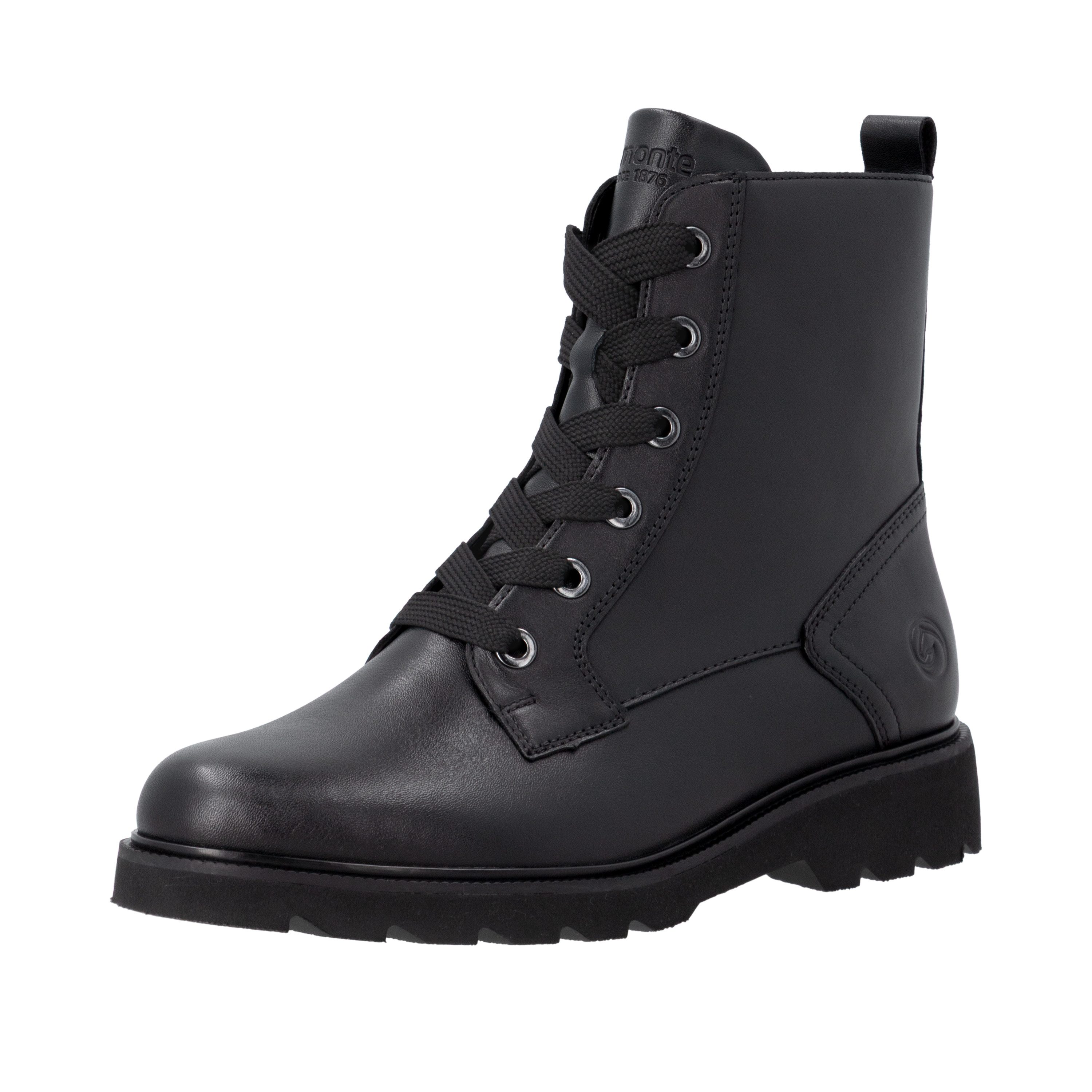 Remonte Schnürboots Schnürstiefelette, Profilsohle, Blockabsatz