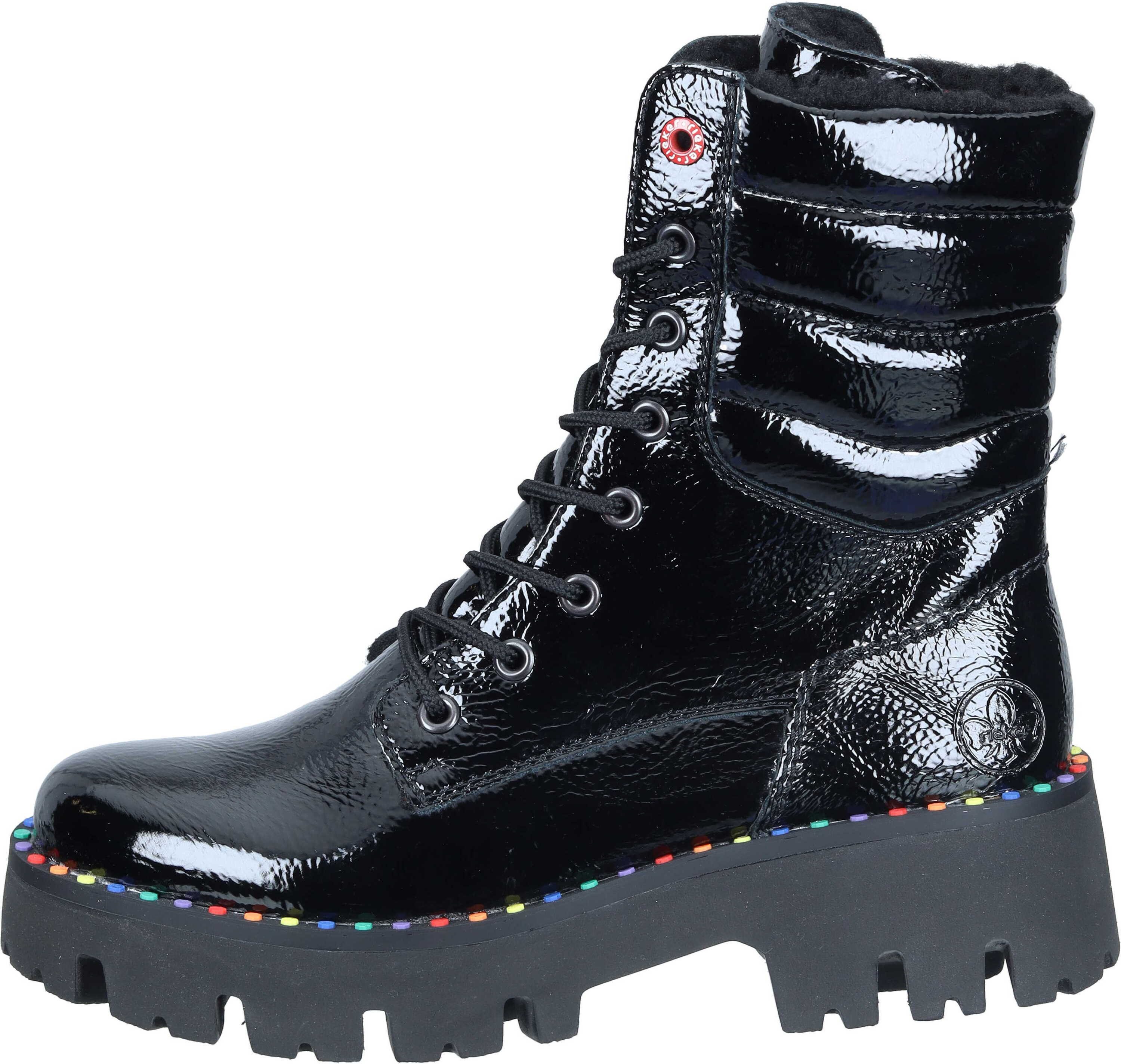 Rieker Stiefeletten Schnürstiefelette aus strapazierfähigem Synthetik günstig online kaufen