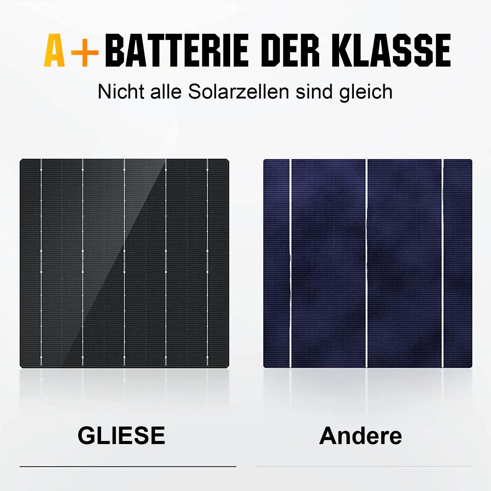 hoher GLIESE Photovoltaik-Panel, 4 Stück, 400w, (4-St) Solarmodul, Wirkungsgrad, Solarmodul