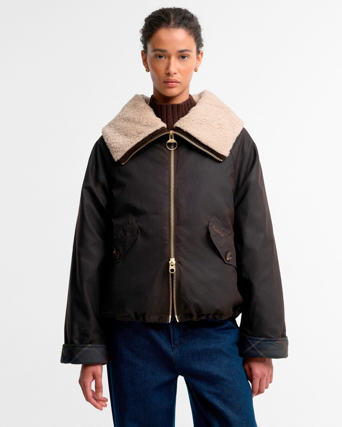 Barbour Allwetterjacke Wachsjacke Mary Tartan – Bild 3 von 5