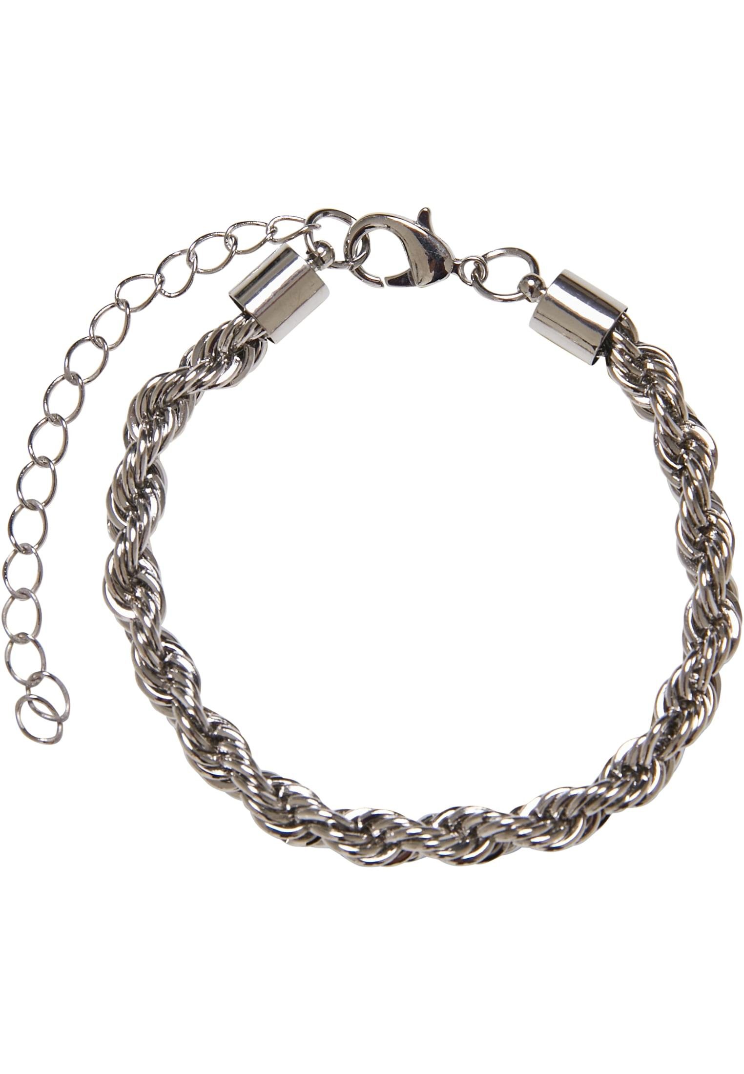 URBAN CLASSICS Schmuckset Accessoires silver Set Bracelet (1-tlg) Intertwine Charon And Necklace