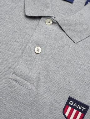 Gant Poloshirt GANT Polo Shirt Retro Shield Polohemd Pique Logo Hemd T-shirt Top Polo