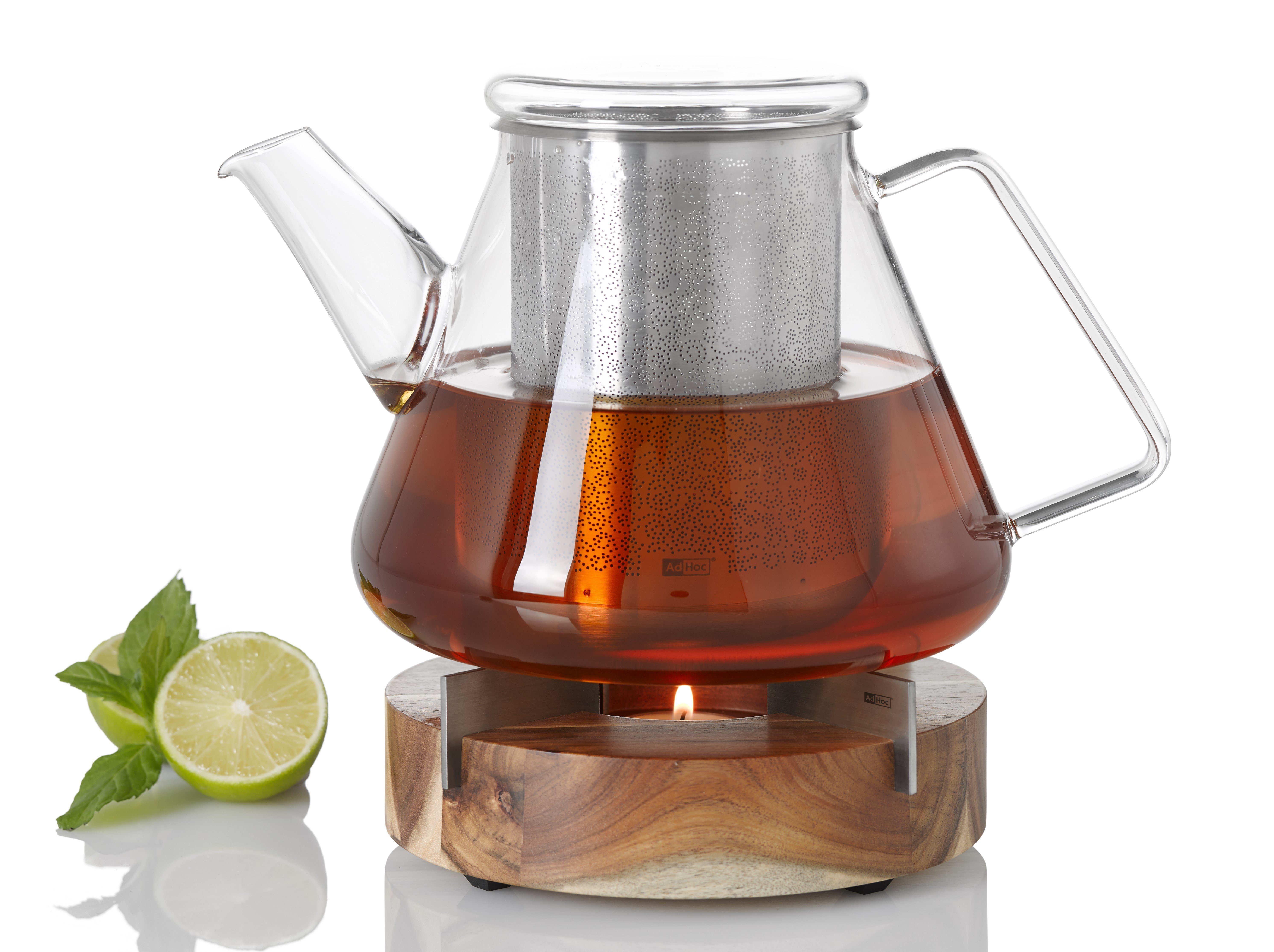 1,5 Teekanne Stövchen Teekanne preisgekröntes aus Material Tee-Set), (Sparset, & l, Set AdHoc hochwertiges Tuto, Orient+ und Design passendem