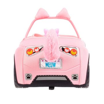MGA Puppenauto Na! Na! Na! Surprise Weiches Plüsch Cabrio 572411, Rosa 26,7 cm Spielzeugauto Puppenfahrzeug Auto