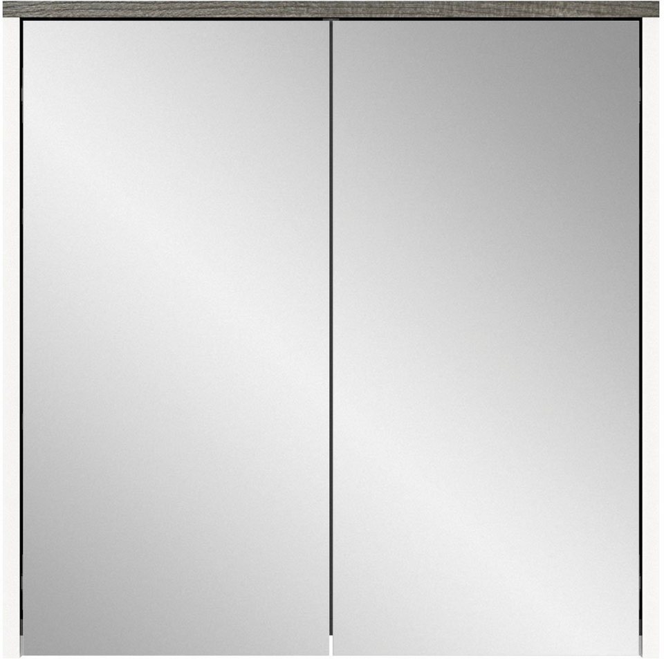 welltime Badezimmerspiegelschrank Lier (1-St) Badmöbel, 2 Spiegeltüren,  Breite 60 cm