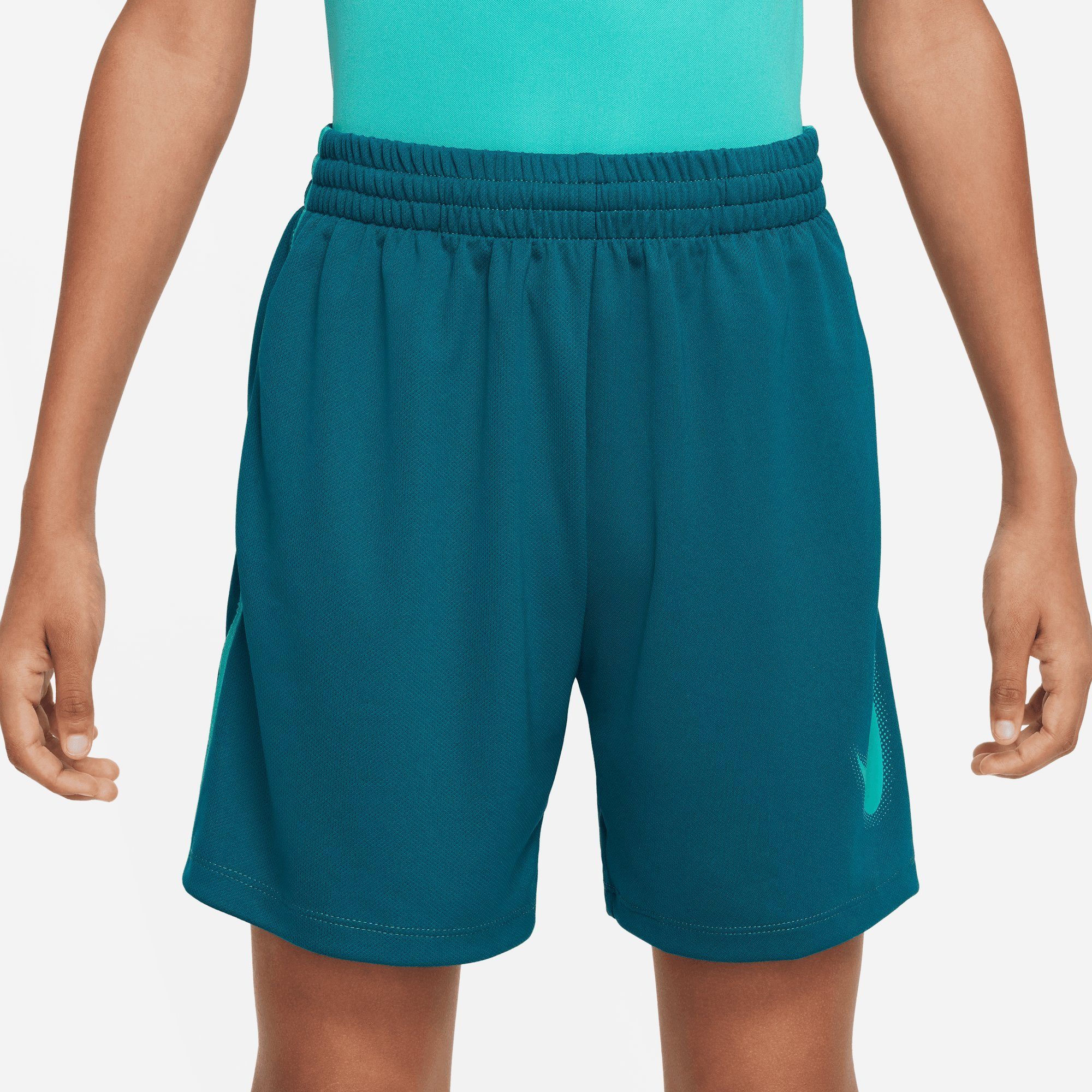 MULTI+ BIG II/CLEAR KIDS' (BOYS) II TRAINING TEAL/CLEAR Nike GRAPHIC DRI-FIT SHORTS Trainingsshorts JADE JADE GEODE