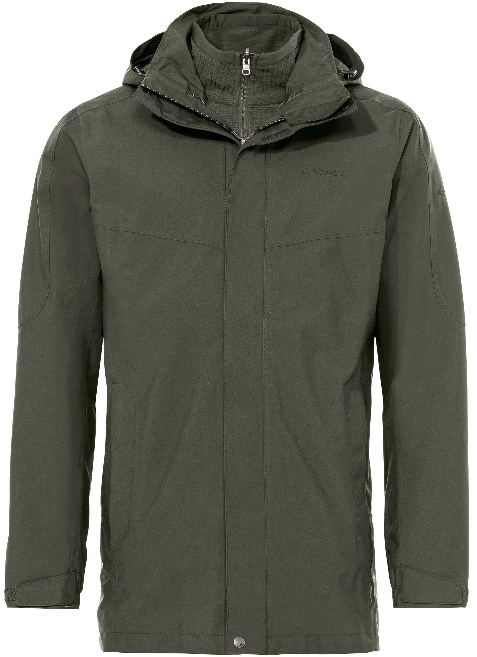 Parka Idris Mens Doppeljacke 3in1 VAUDE III khaki