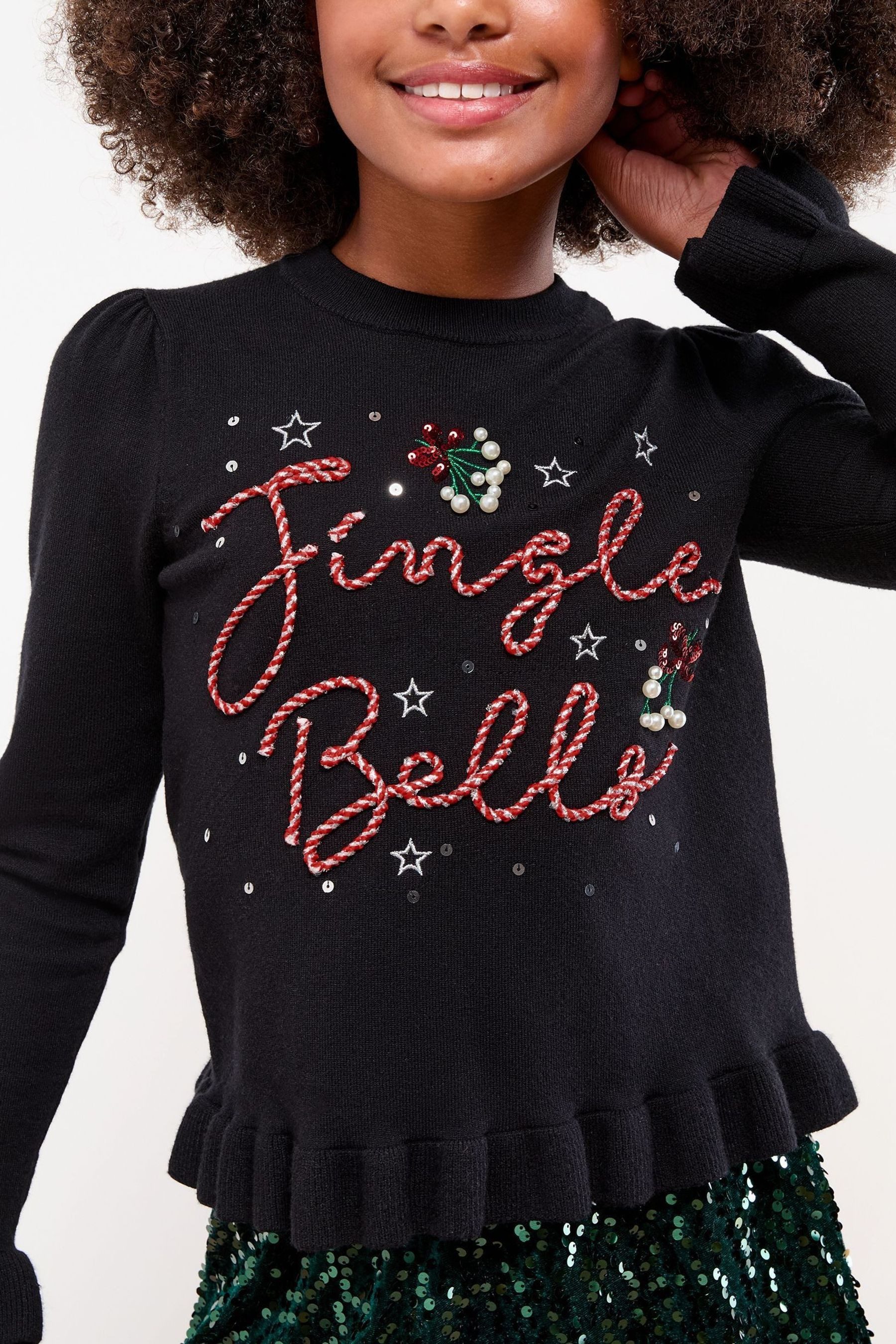 LIPSY Rundhalspullover Lipsy Weihnachten Feinstrickpullover (1-tlg)