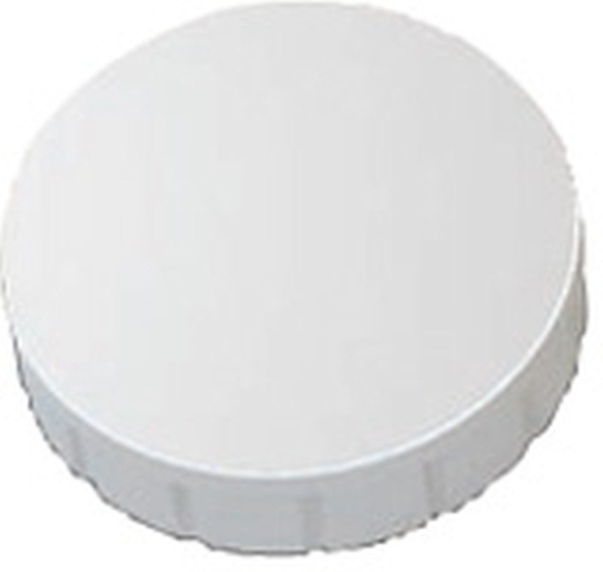 MAUL Magnet Rundmagnet Solid 24 mm 0,6 kg Haftkraft 10 Stück weiß