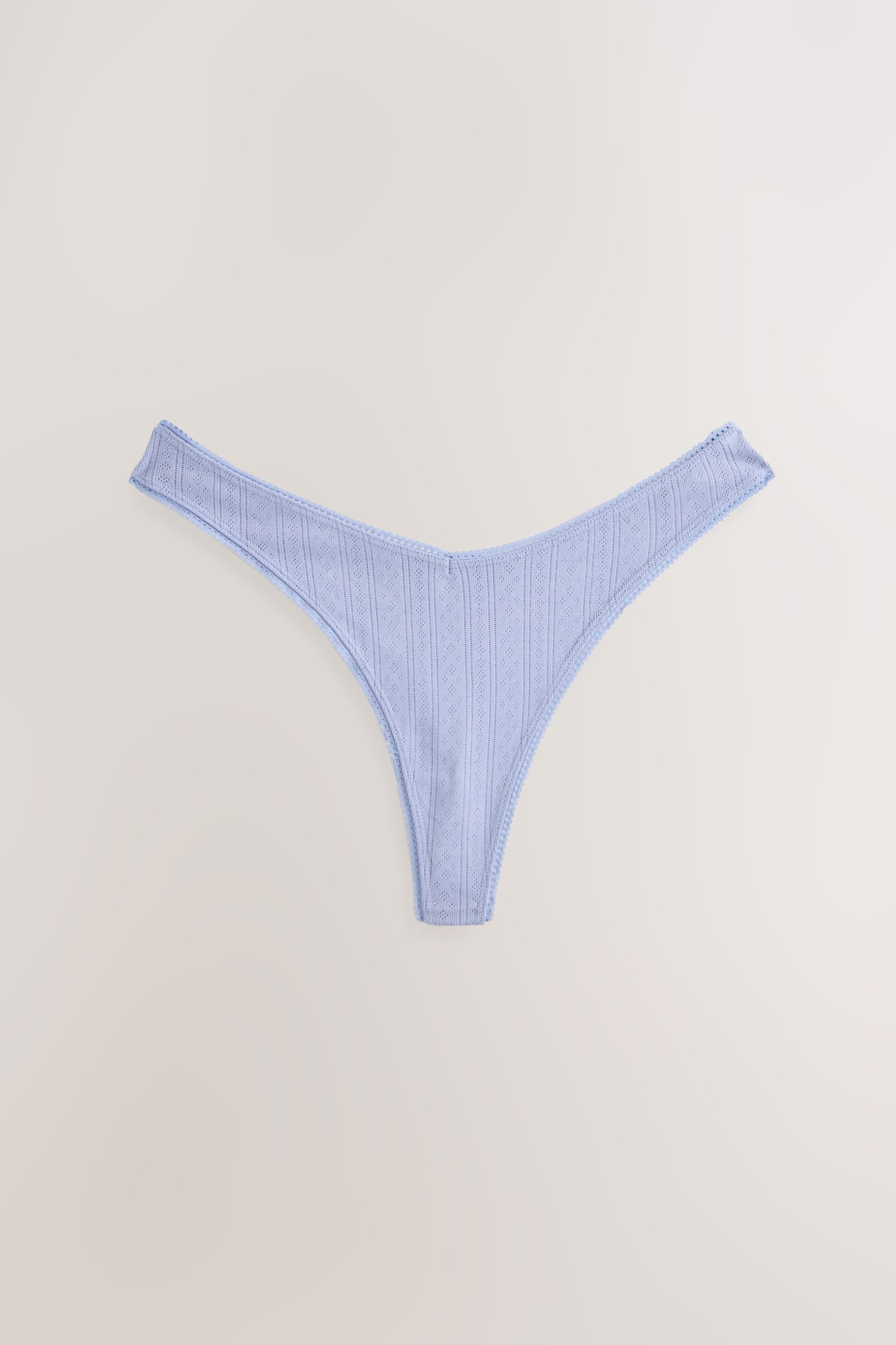 Next String 3er-Pack Tangas mit Lochstickerei (3-St)