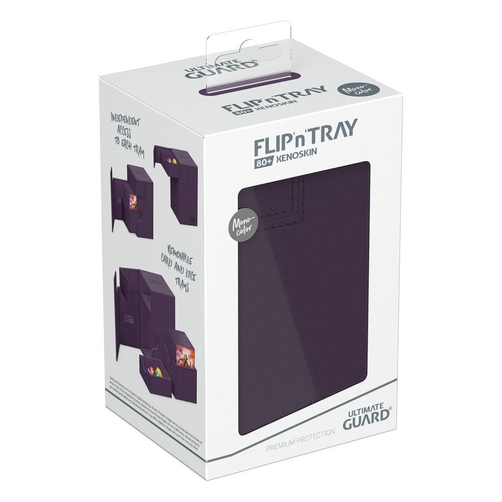 Ultimate Guard Sammelkarte Flip`n`Tray 80+ Monocolor XenoSkin™ - Violett