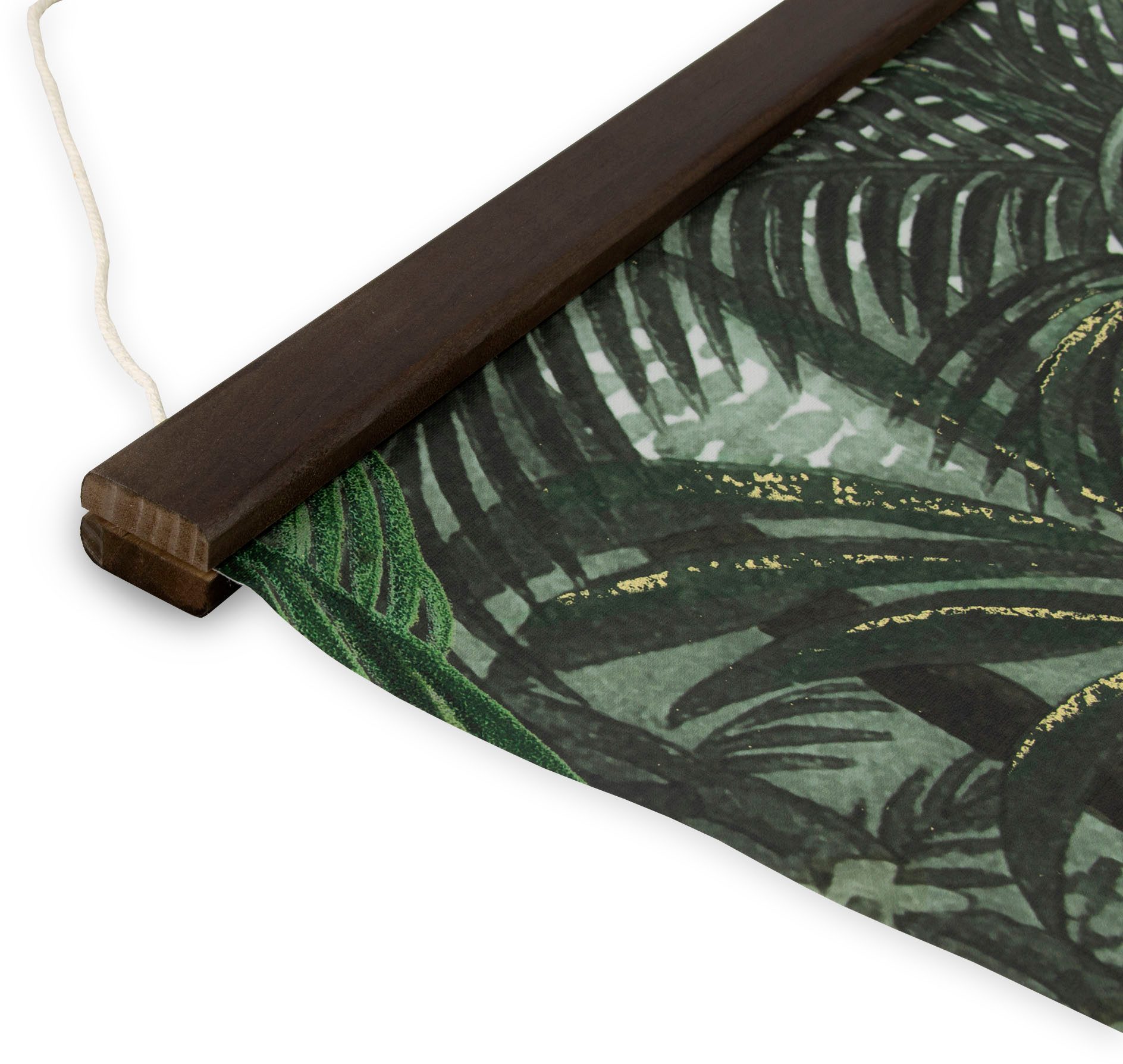 Art for the home Leinwandbild Jungle Landschaft Grun, (1 St), Luxus Kakemono Leinen Wandposter 100x70cm