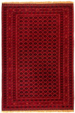 Orientteppich Afghan - Buchara - 283 x 208 cm - dunkelrot, morgenland, rechteckig, Höhe: 7 mm, Wohnzimmer, Handgeknüpft, Einzelstück mit Zertifikat