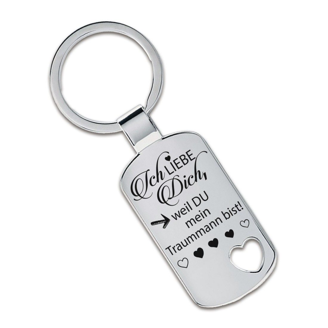Lieblingsmensch Schlüsselanhänger Ich liebe Dich, weil günstig online kaufen