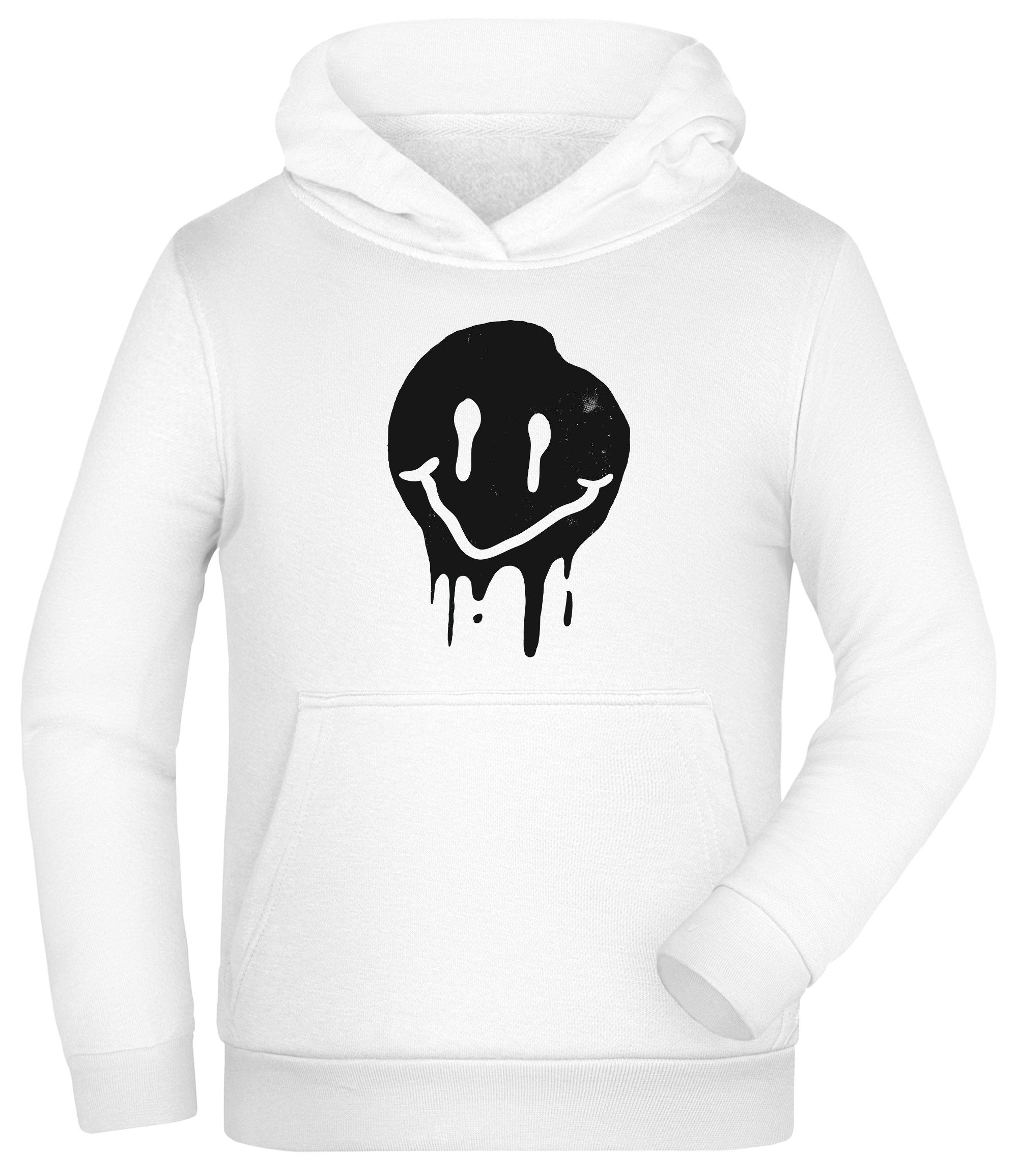 Hoodie Kinder Kapuzen Sweatshirt zerlaufendes Gesicht - Kinder Hoodie