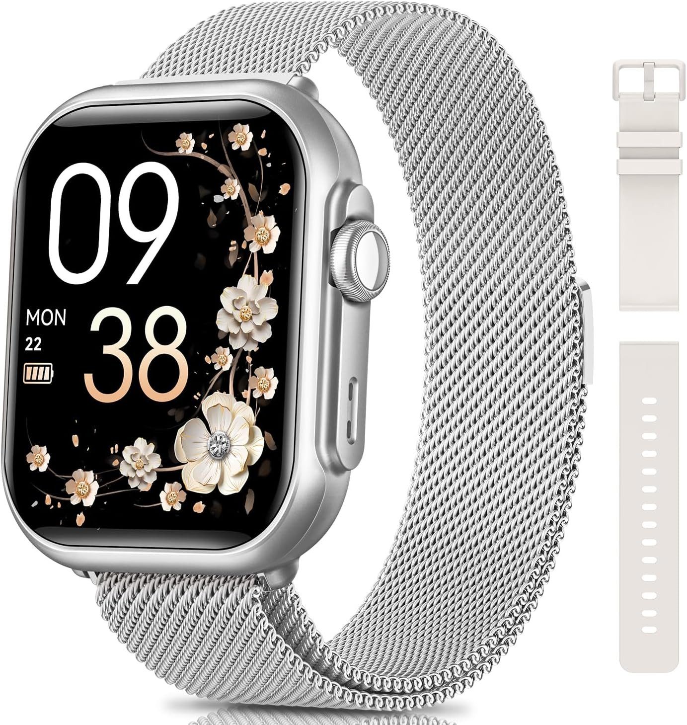 SWGOTA Smartwatch (4,6 cm, android ios), Smartwatch mit 100 Tagen Akkulaufzeit und 1,83 Zoll Touchdisplay