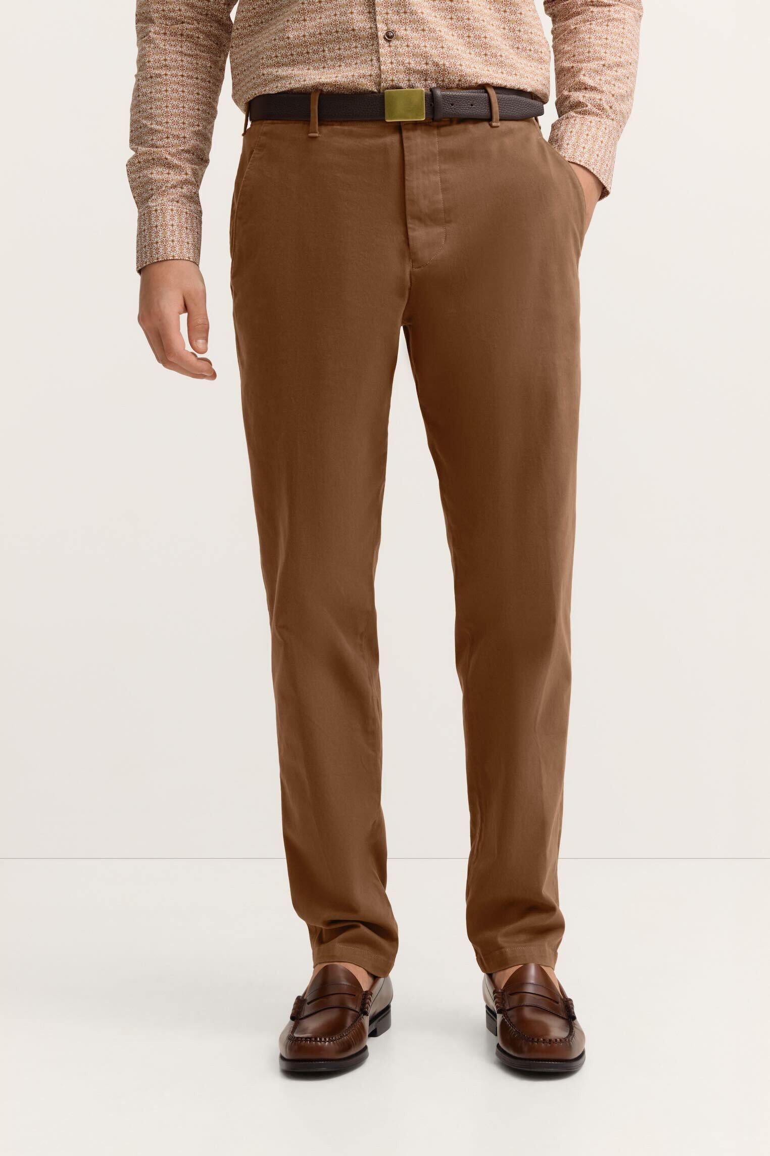 bugatti Chinohose Tapered Fit aus Baumwoll-Stretch