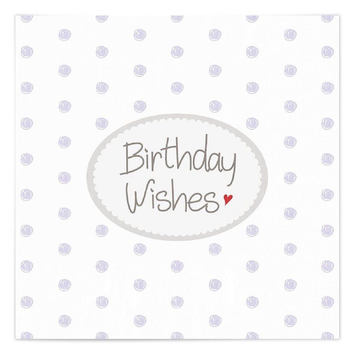 MEA LIVING Papierserviette MEA LIVING Servietten 20 Stück 33x33cm BIRTHDAY WISHES Spruch Punkte, (Servietten)