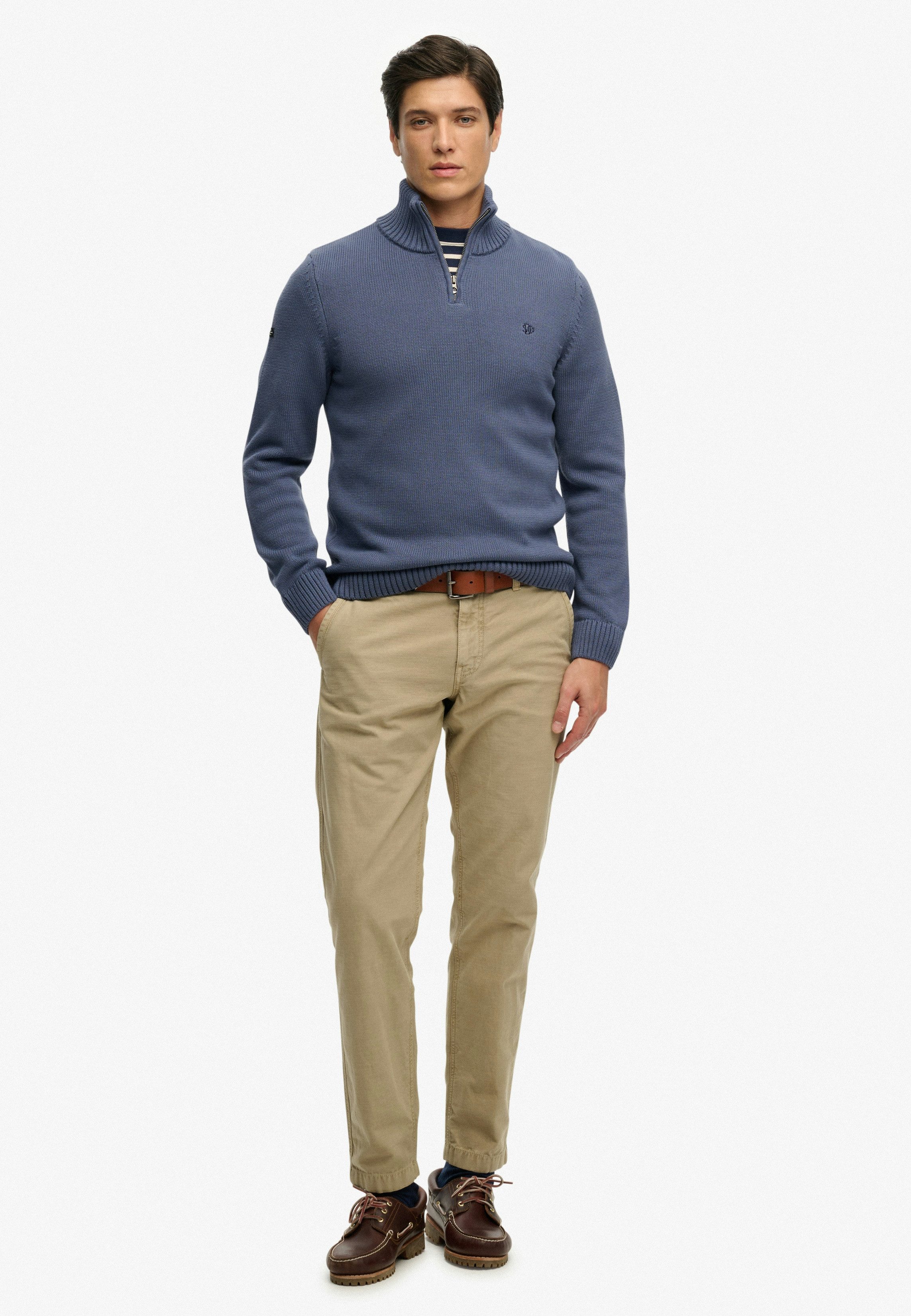 Strickpullover COTTON KNIT HENLEY