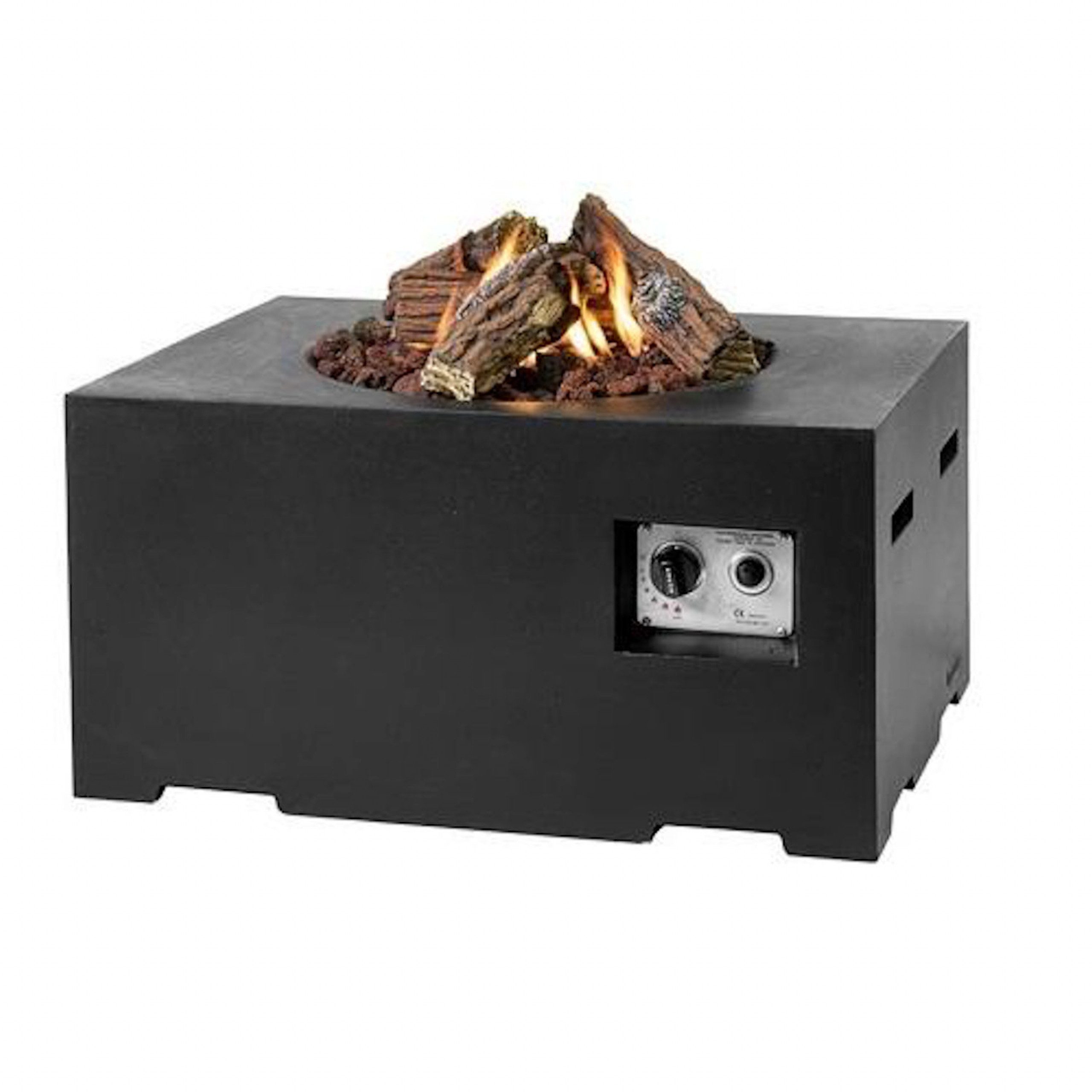 Happy Cocooning Feuertisch Happy Cocooning Mania Feuertisch klein schwarz 12 kW rechteckig inkl.