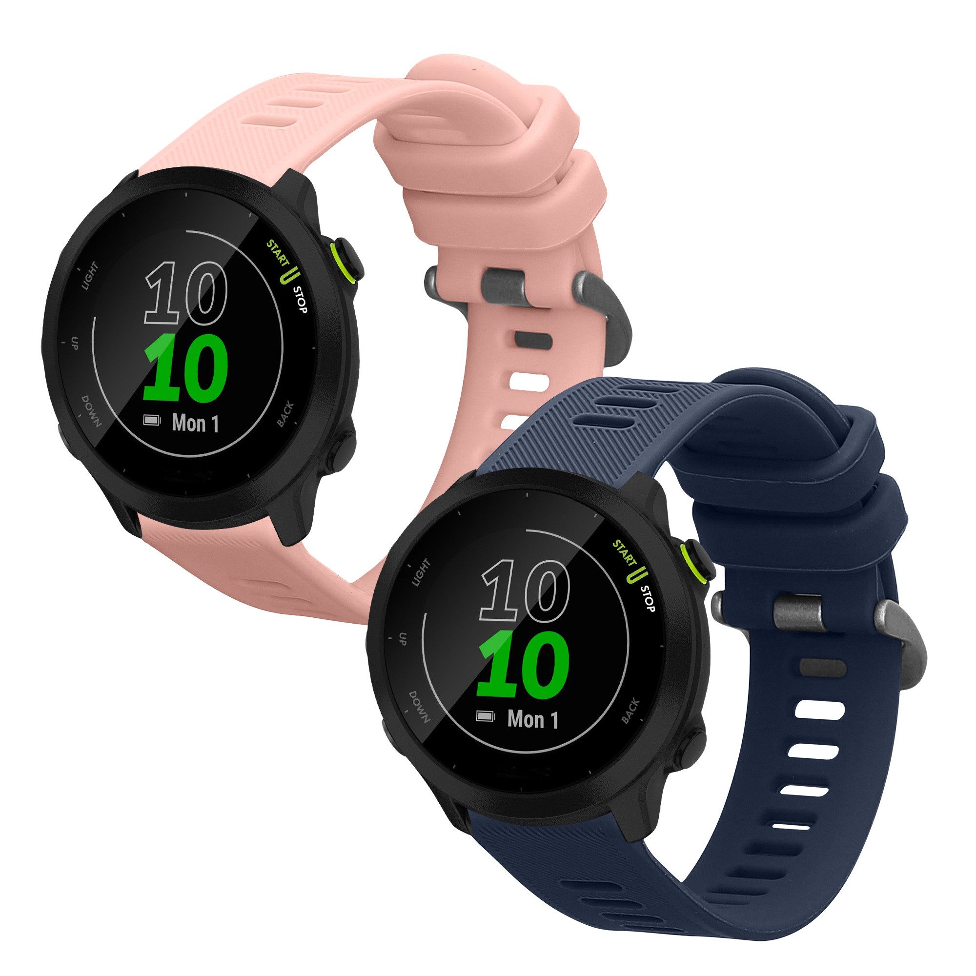 kwmobile Uhrenarmband Uhrenarmband für Garmin Forerunner 55 / Forerunner 165 / 245 / 645, Ersatzarmband für Fitnesstracker - Wechselarmband Smartwatch
