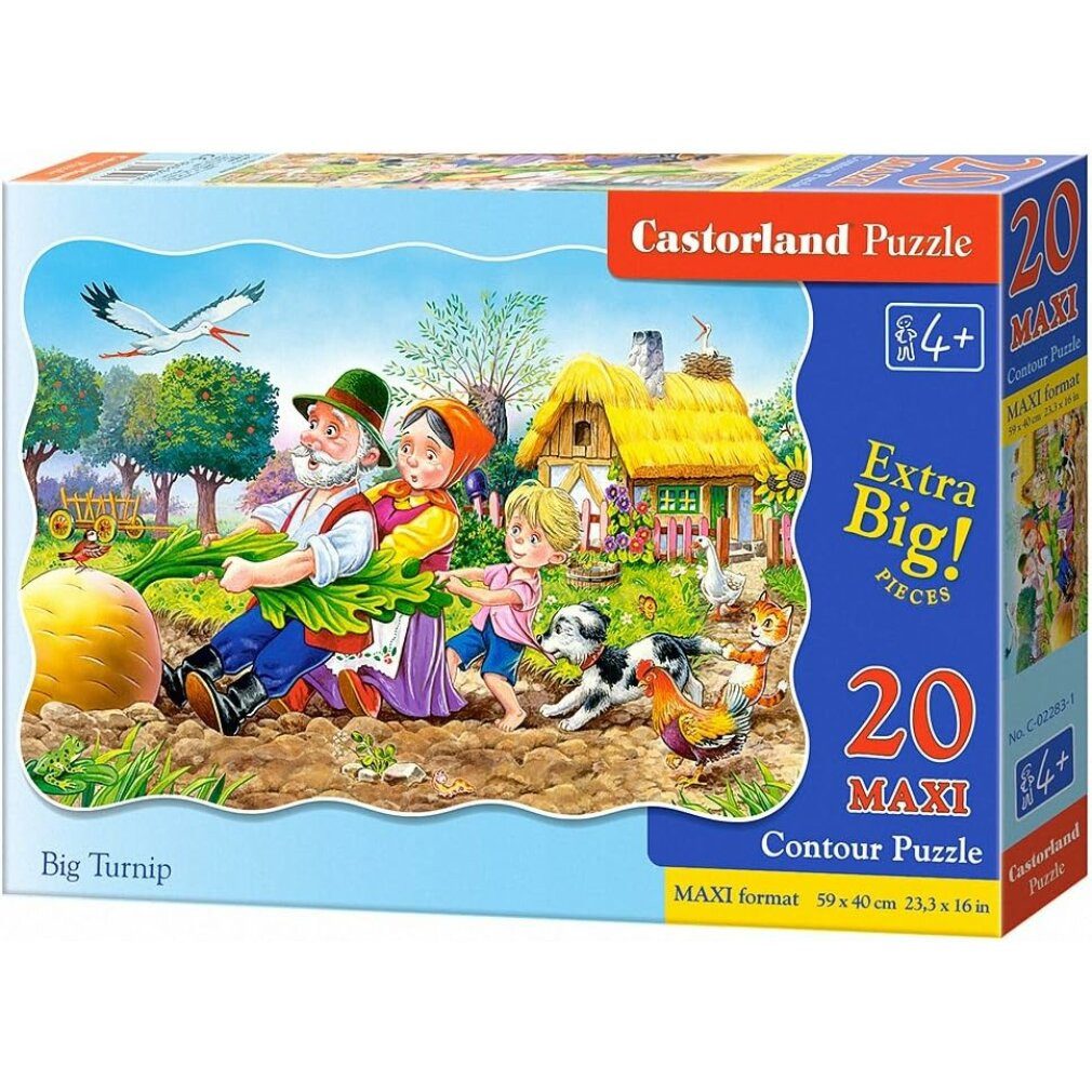 Castorland Puzzle Rübenpuzzle MAXI 20 Teile, Puzzleteile