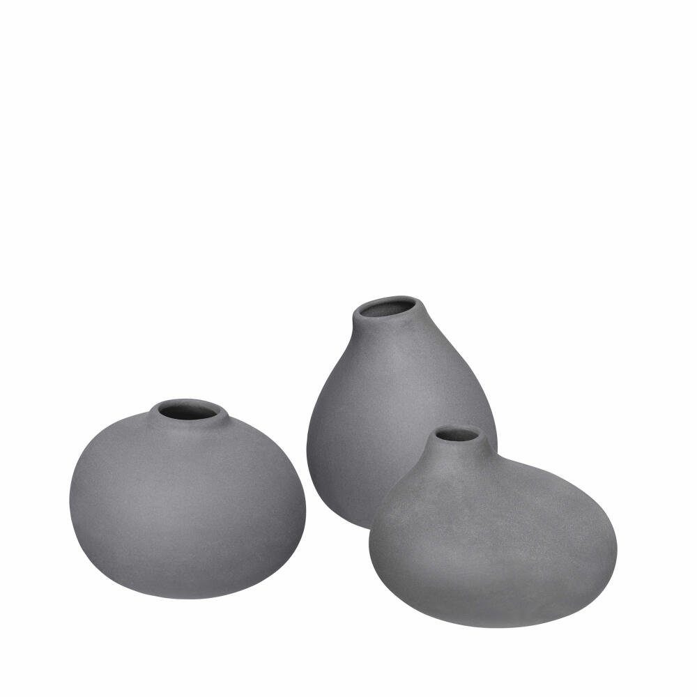 blomus Dekovase Nona 3er Set Pewter (3er Set)
