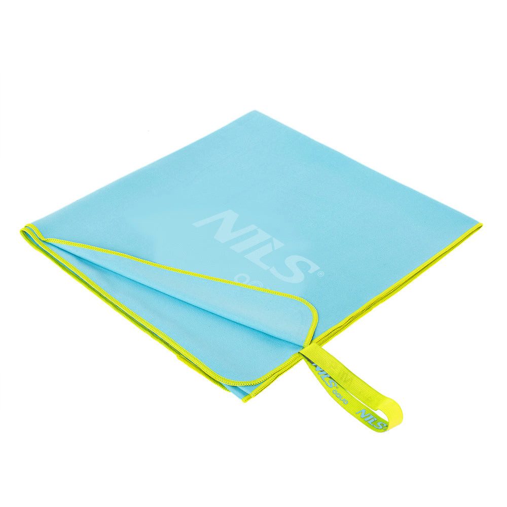 NILS AQUA Sporthandtuch Mikrofaser Handtusch 140x70 cm, Mikrofaser (Spar-Set, 1-St), spart Zeit und ist ideal für Sport, Reisen