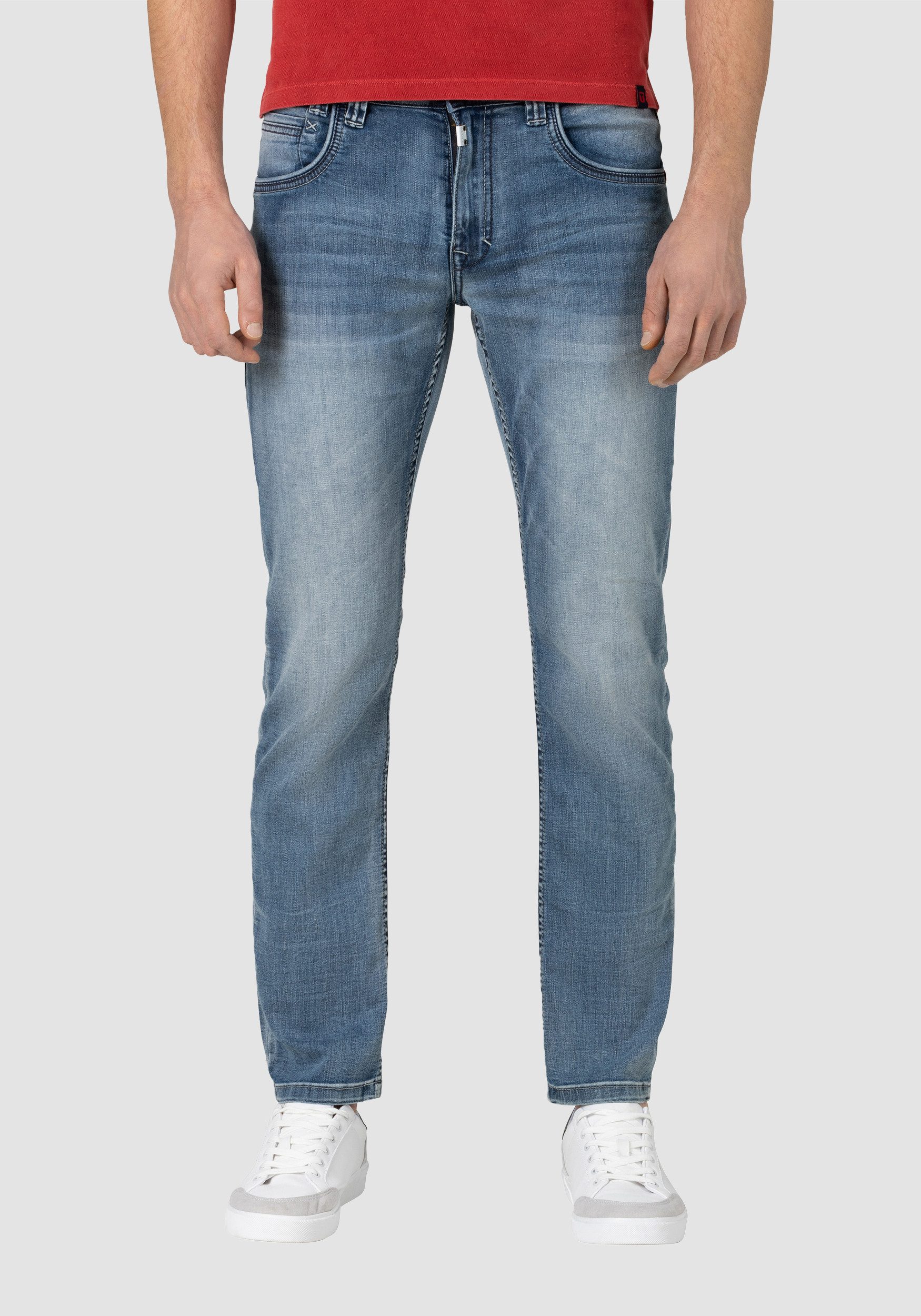 TIMEZONE Regular-fit-Jeans Regular Джинси Hose 5-Pocket Denim Pants Reißverschluss 6596 in Blau-2