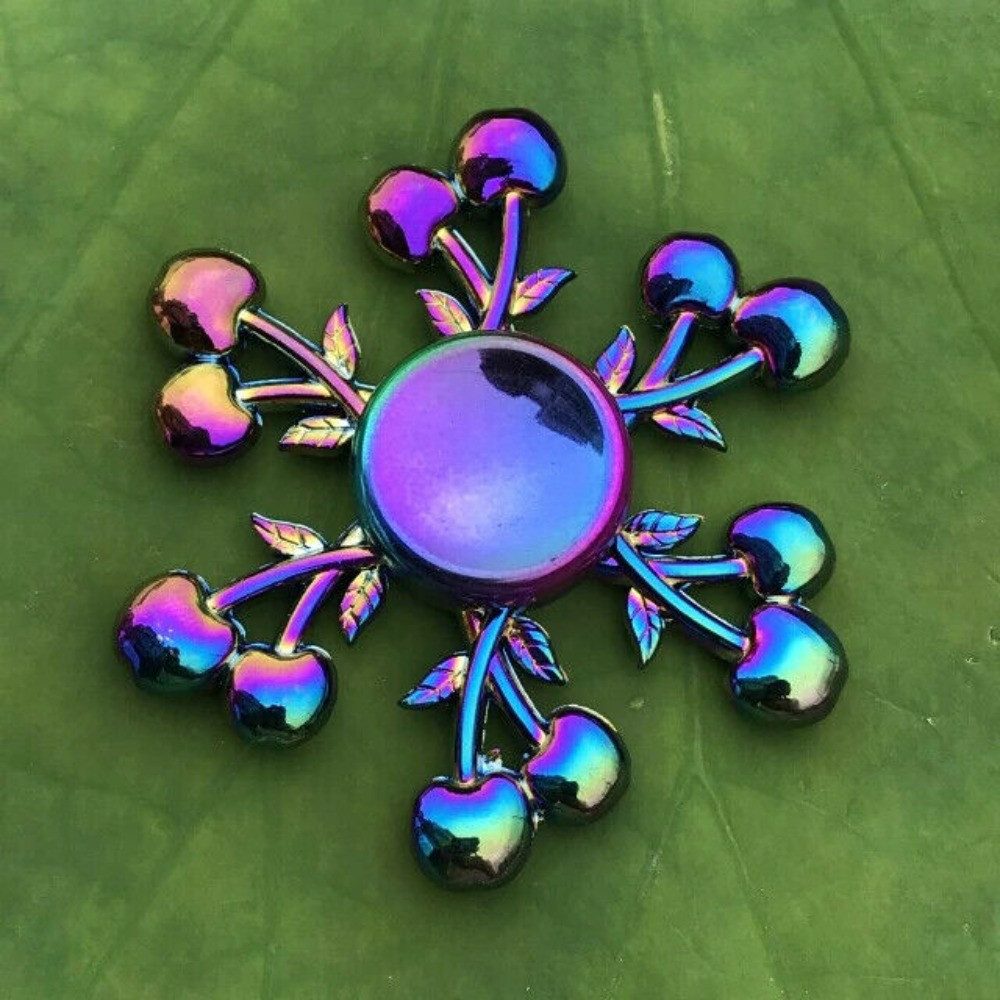 Tinisu Fidget Spinner Tinisu Fidget Spinner Kreisel Anti Stress Hand Rainbow Metall Finger