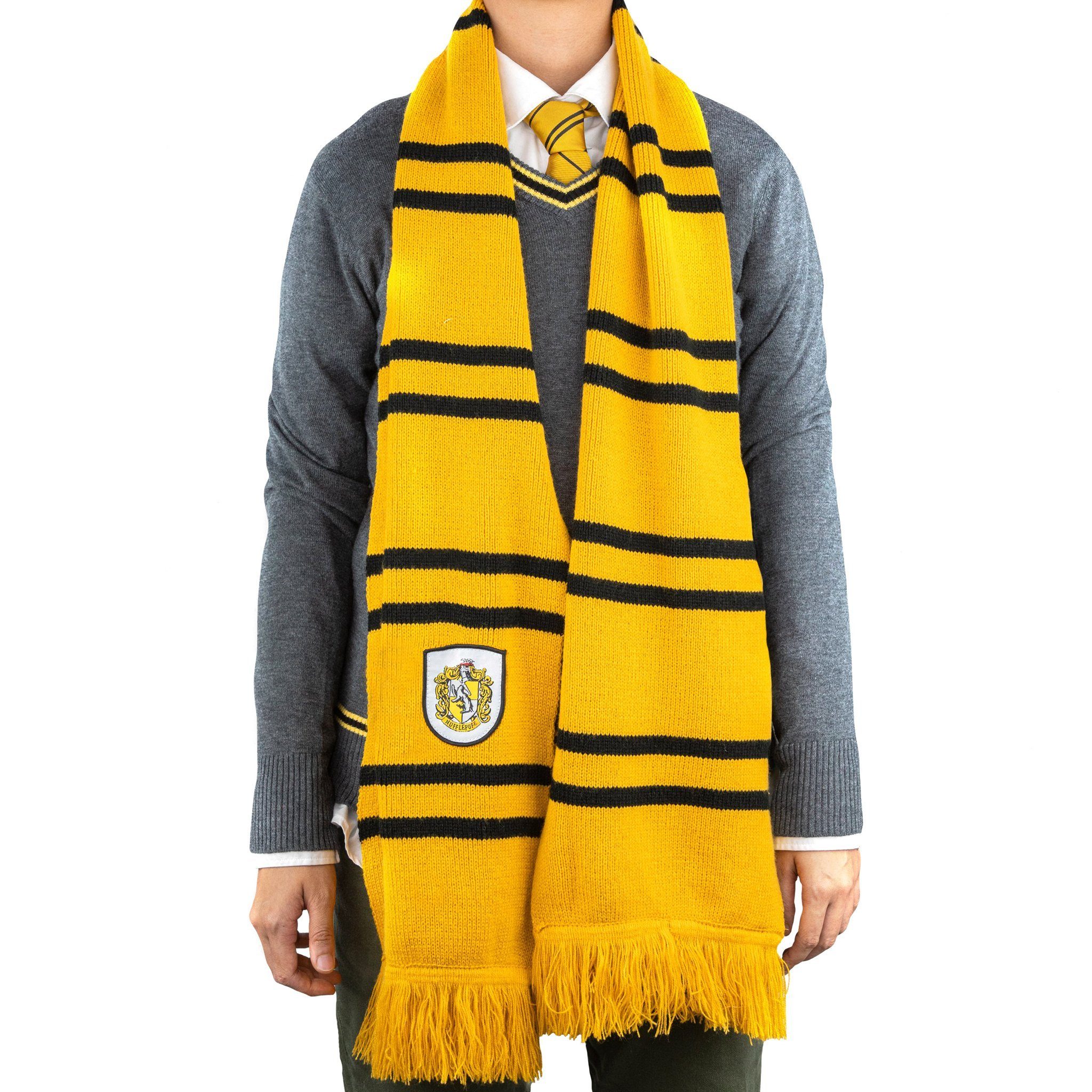 Cinereplicas Zauberer-Kostüm Hufflepuff Schal, Mit Hufflepuff durch die kalte Jahreszeit