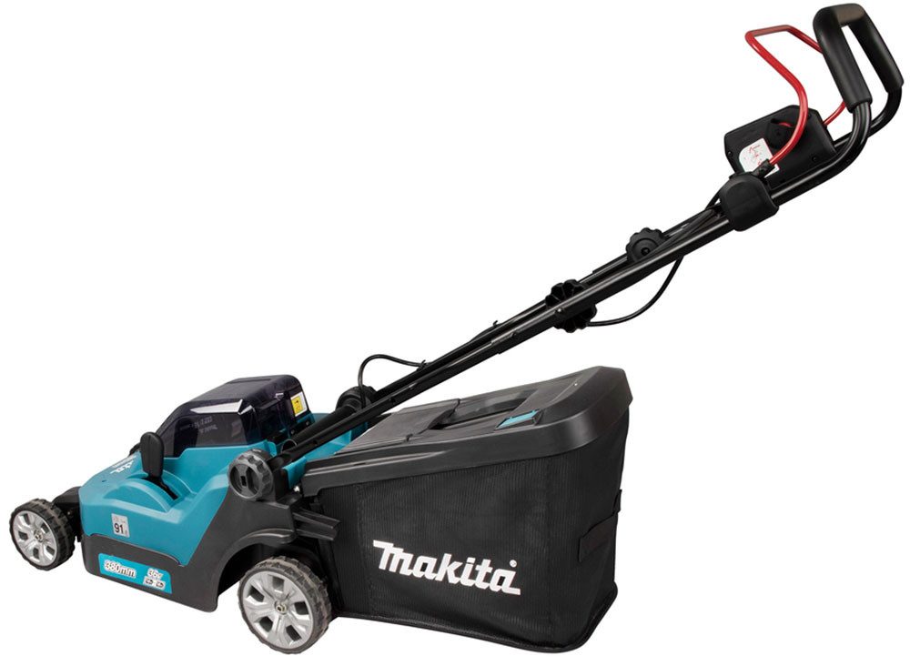 Makita cordless lawnmower DLM382Z, 38 cm cutting width, 2x18V LXT, without battery and charger
