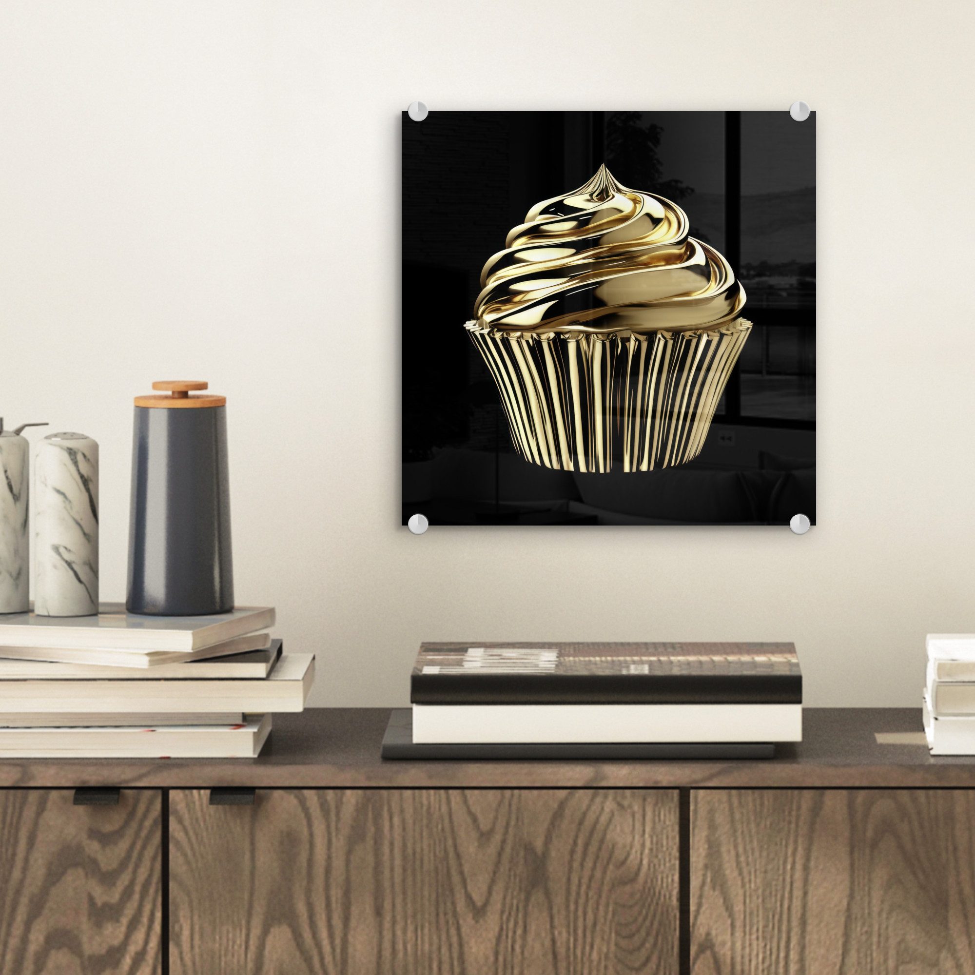 MuchoWow Acrylglasbild Cupcake - Lebensmittel - günstig online kaufen